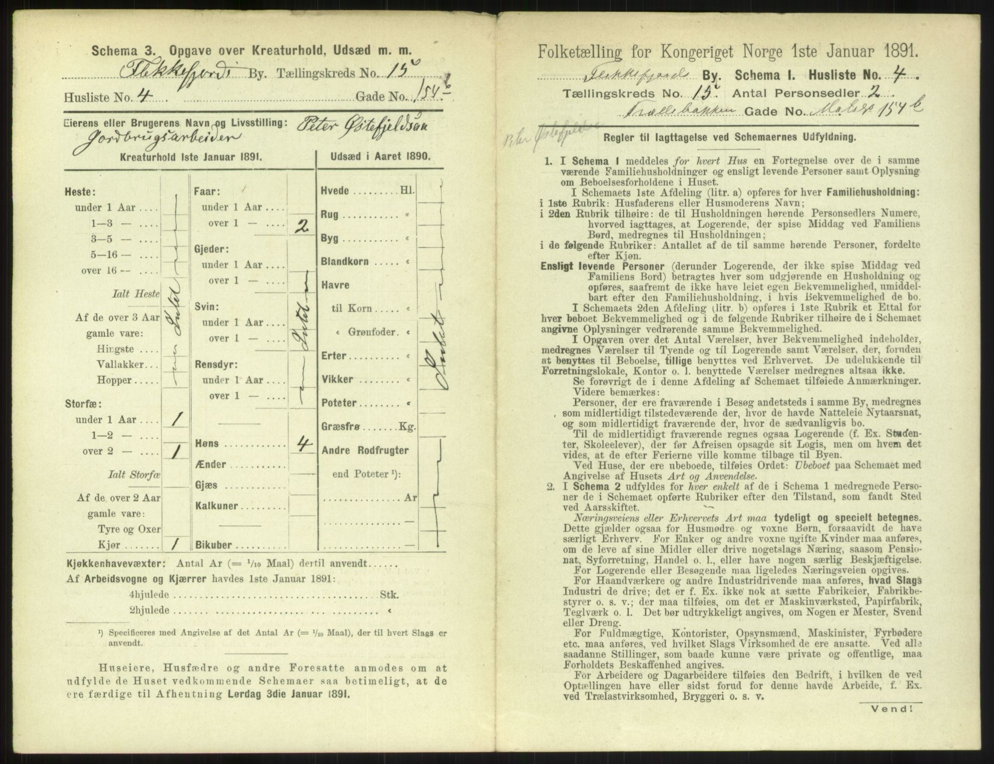 RA, 1891 census for 1004 Flekkefjord, 1891, p. 522