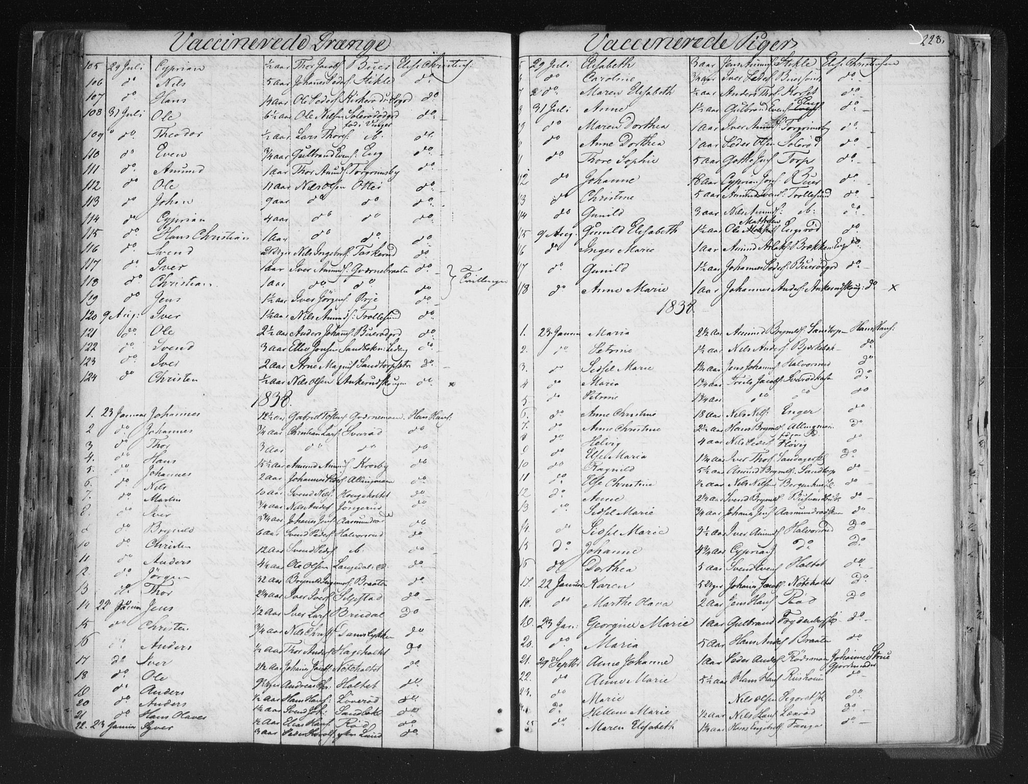 Aremark prestekontor Kirkebøker, SAO/A-10899/F/Fc/L0002: Parish register (official) no. III 2, 1834-1849, p. 228