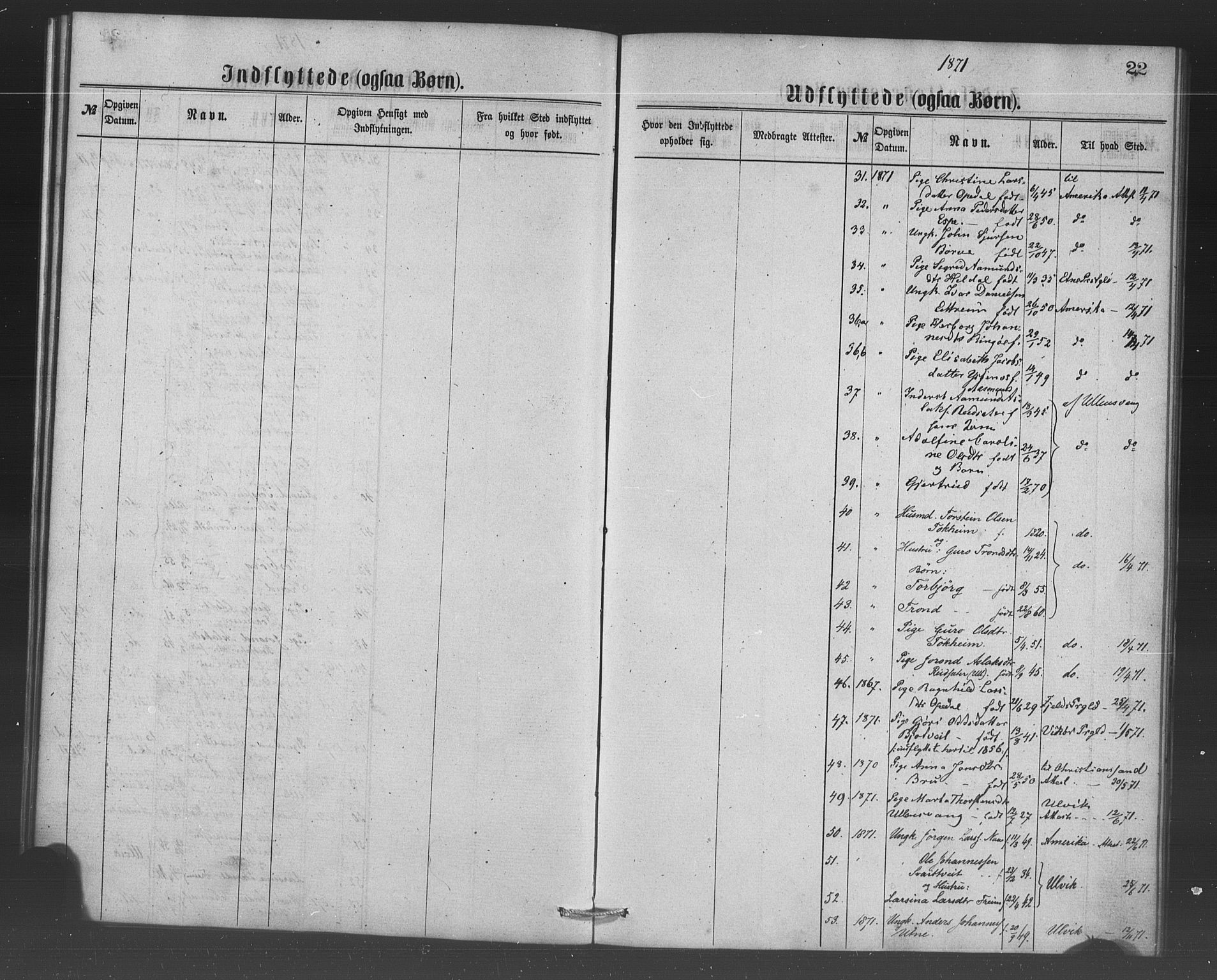 Ullensvang sokneprestembete, AV/SAB-A-78701/H/Haa: Parish register (official) no. A 16, 1867-1882, p. 22