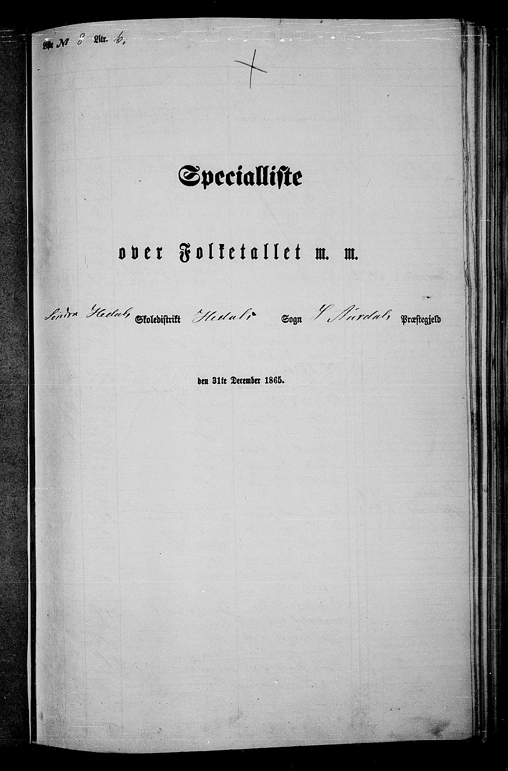 RA, 1865 census for Sør-Aurdal, 1865, p. 180