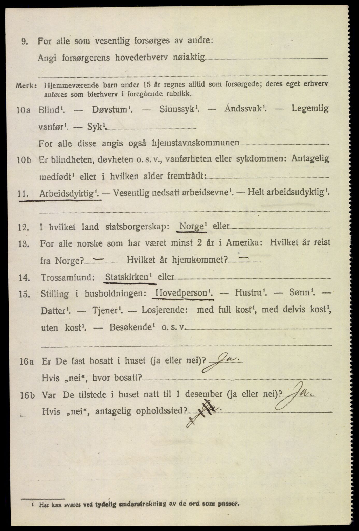 SAH, 1920 census for Folldal, 1920, p. 3918