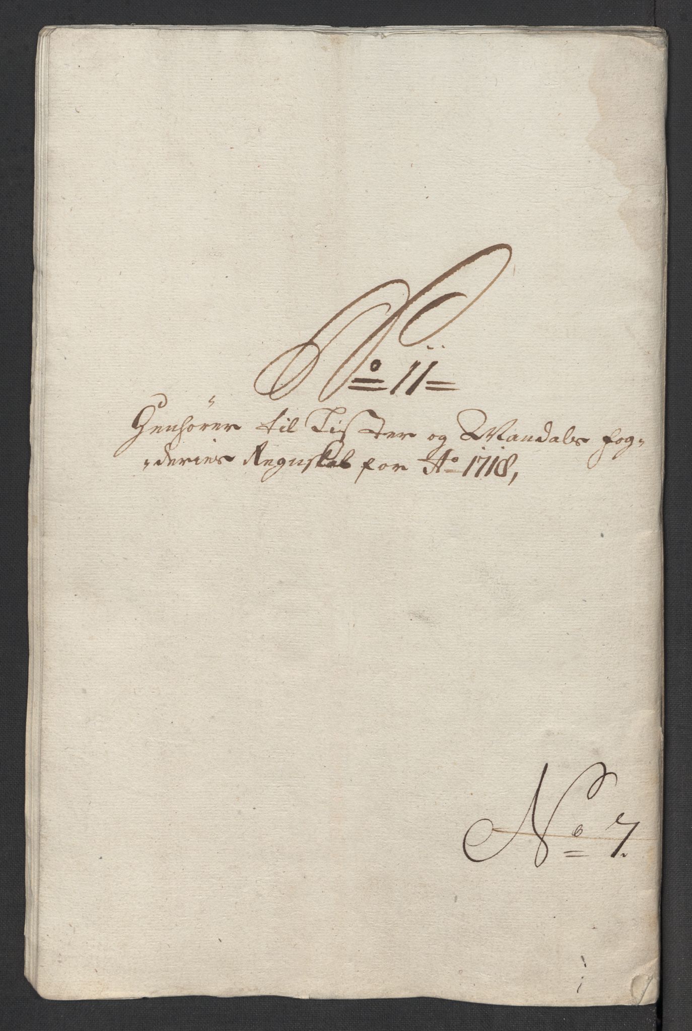 Rentekammeret inntil 1814, Reviderte regnskaper, Fogderegnskap, AV/RA-EA-4092/R43/L2563: Fogderegnskap Lista og Mandal, 1718, p. 182