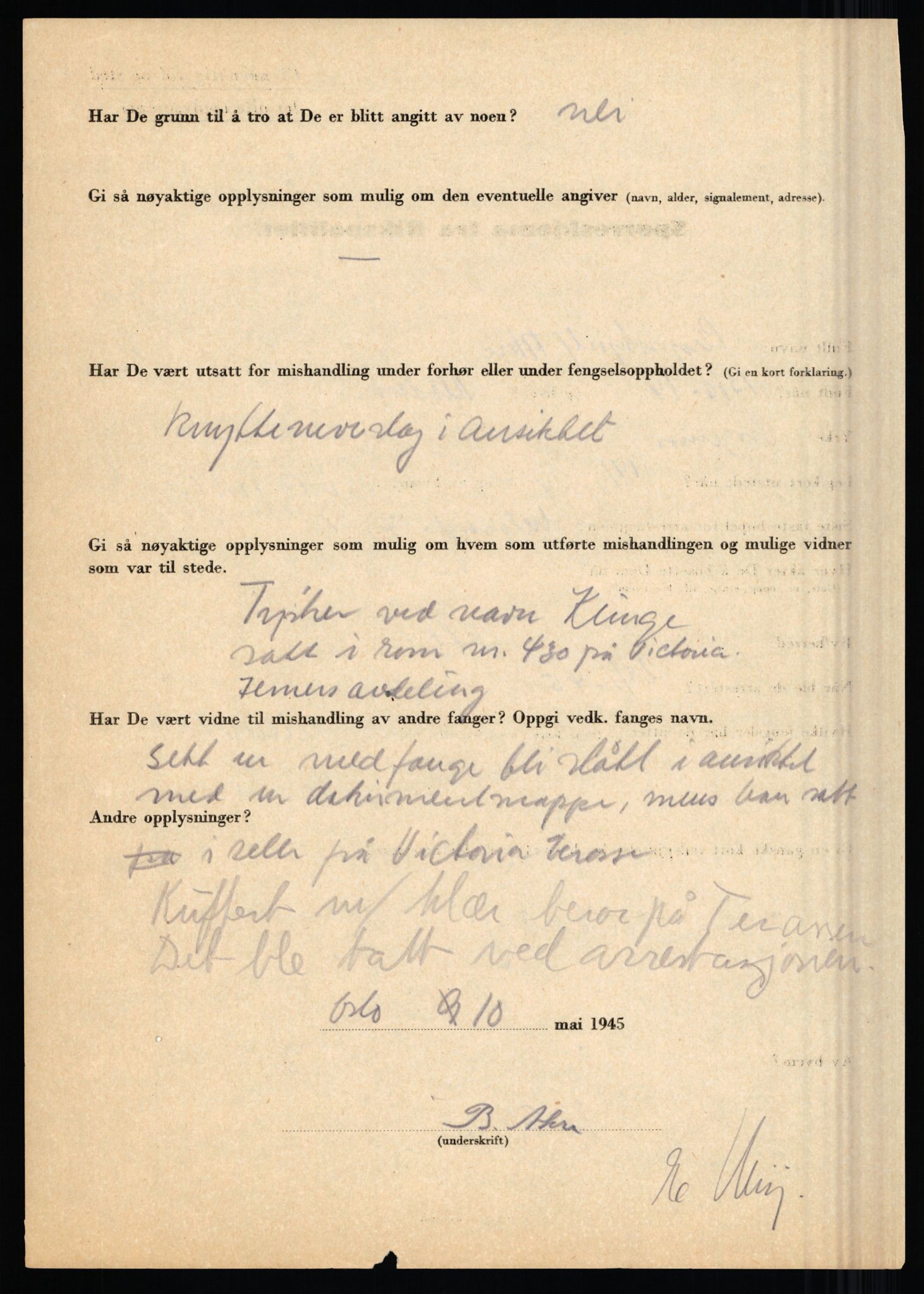 Rikspolitisjefen, AV/RA-S-1560/L/L0001: Abelseth, Rudolf - Berentsen, Odd, 1940-1945, p. 50