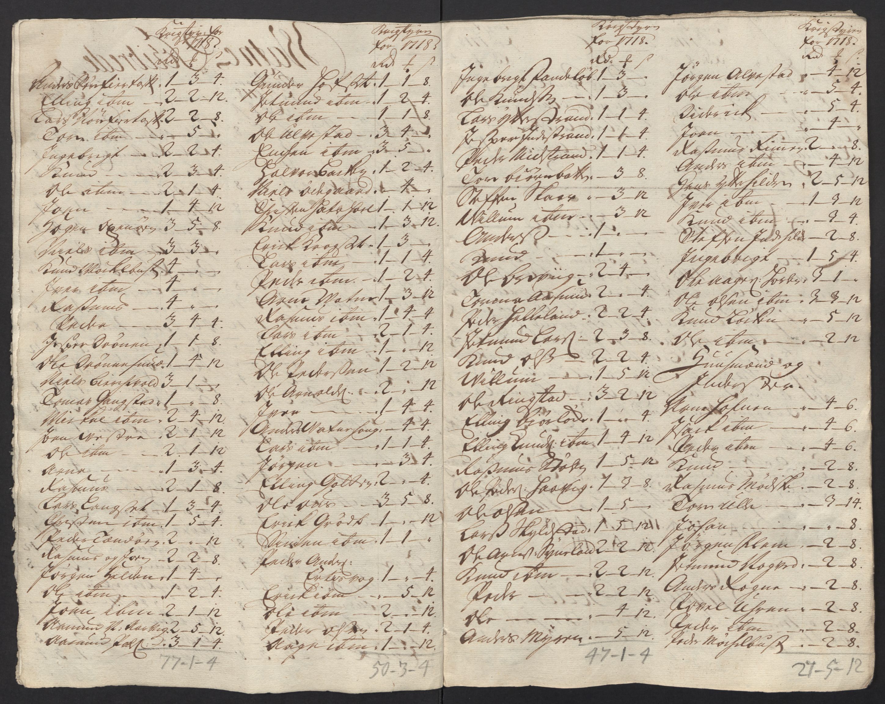 Rentekammeret inntil 1814, Reviderte regnskaper, Fogderegnskap, RA/EA-4092/R54/L3570: Fogderegnskap Sunnmøre, 1718, p. 43