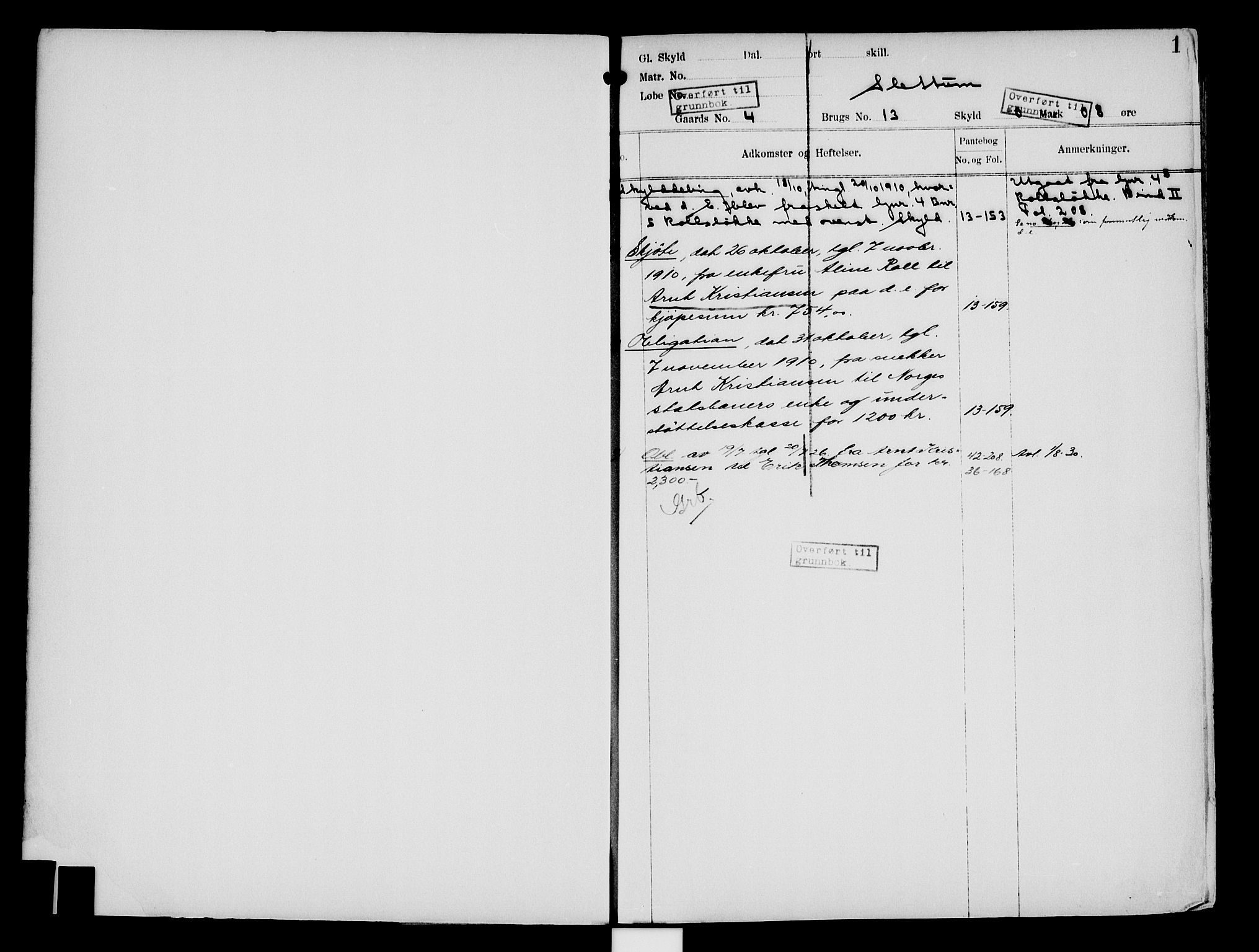 Nord-Hedmark sorenskriveri, SAH/TING-012/H/Ha/Had/Hade/L0004: Mortgage register no. 4.4, 1910-1940, p. 0-1