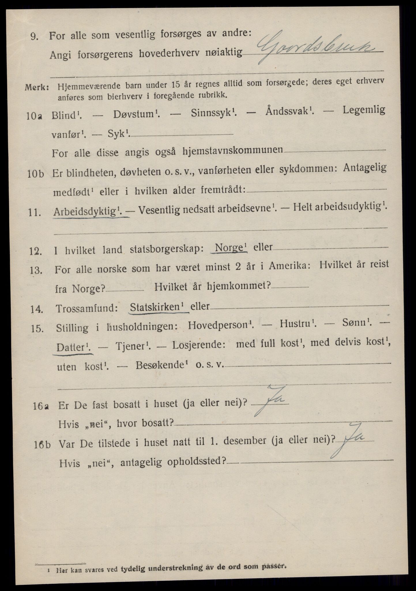 SAT, 1920 census for Bremsnes, 1920, p. 6746