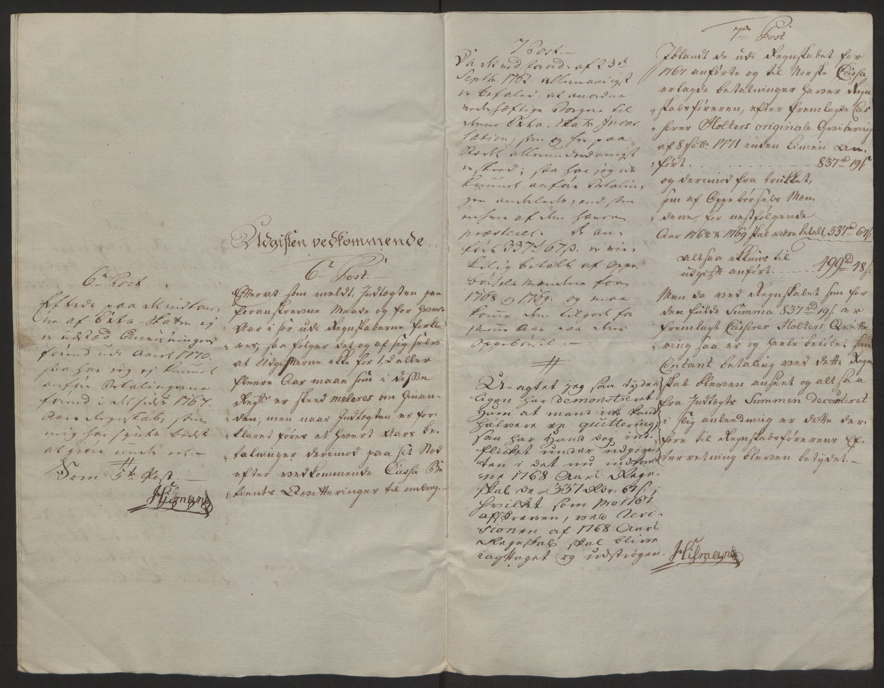 Rentekammeret inntil 1814, Reviderte regnskaper, Byregnskaper, AV/RA-EA-4066/R/Rh/L0162/0001: [H4] Kontribusjonsregnskap / Ekstraskatt, Tønsberg, 1762-1772, p. 332