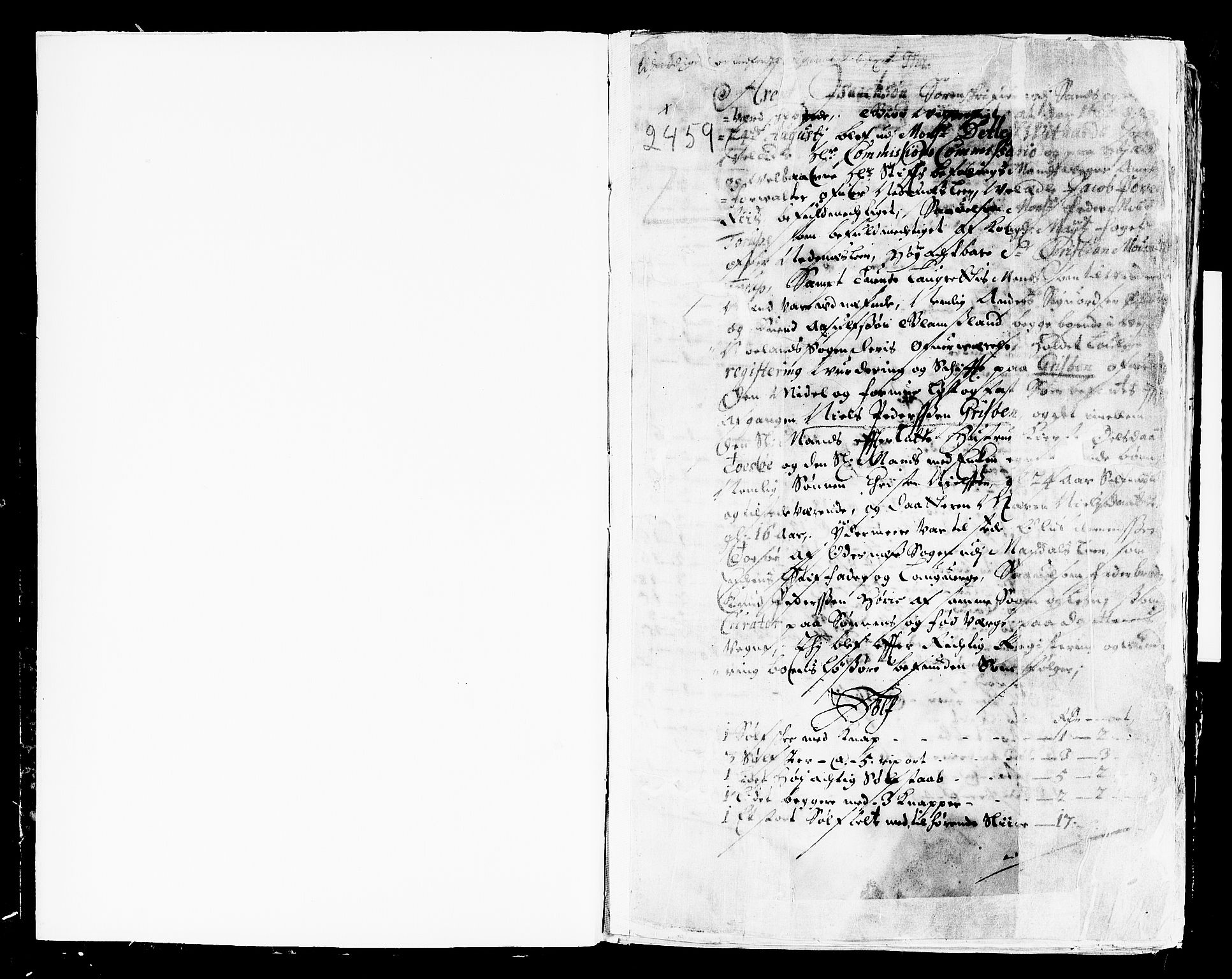 Nedenes sorenskriveri før 1824, SAK/1221-0007/H/Hc/L0001: Skifteprotokoll med register nr 1, Sand og Bringsvær, 1692-1696, p. 1a
