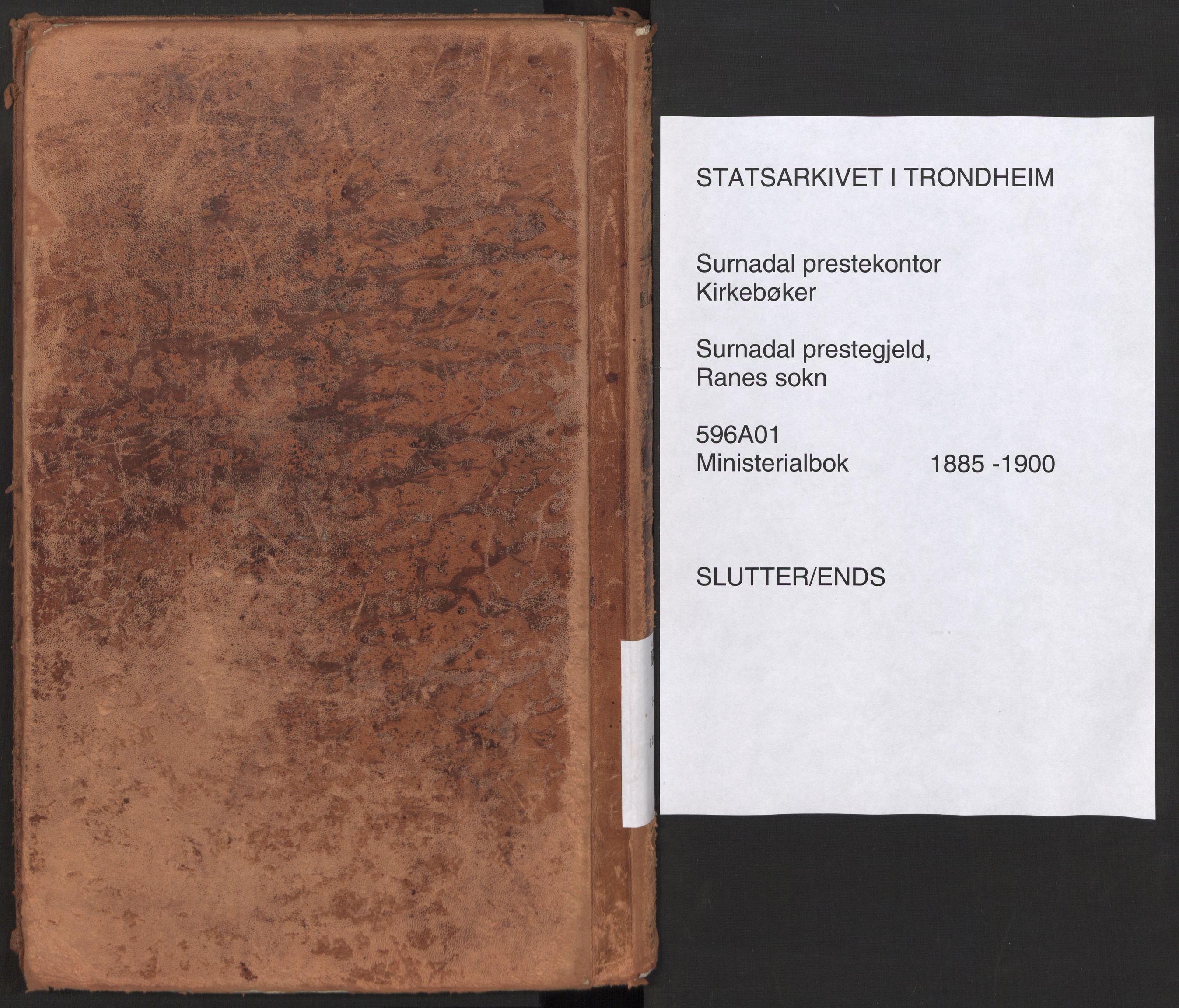 Ministerialprotokoller, klokkerbøker og fødselsregistre - Møre og Romsdal, AV/SAT-A-1454/596/L1056: Parish register (official) no. 596A01, 1885-1900