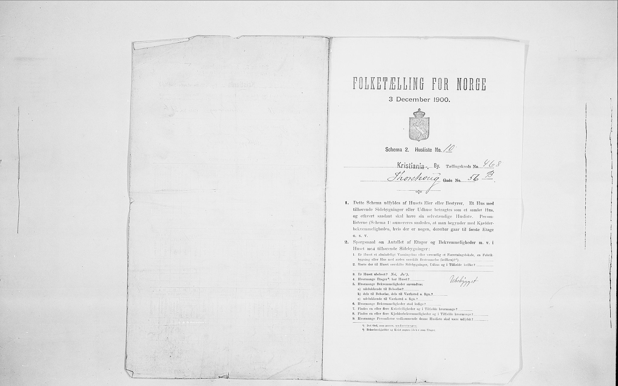 SAO, 1900 census for Kristiania, 1900, p. 98442