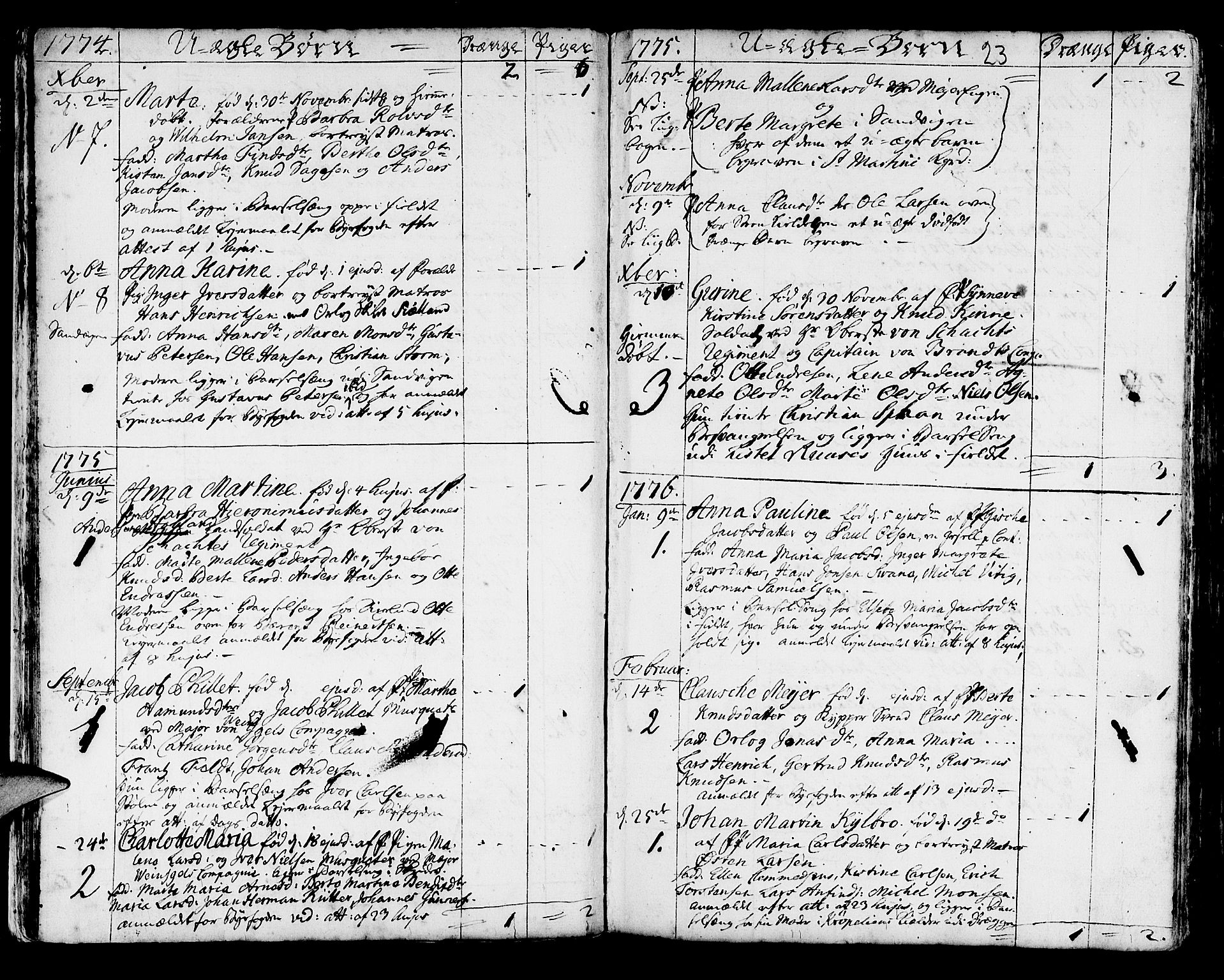 Korskirken sokneprestembete, SAB/A-76101/H/Haa/L0005: Parish register (official) no. A 5, 1751-1789, p. 256