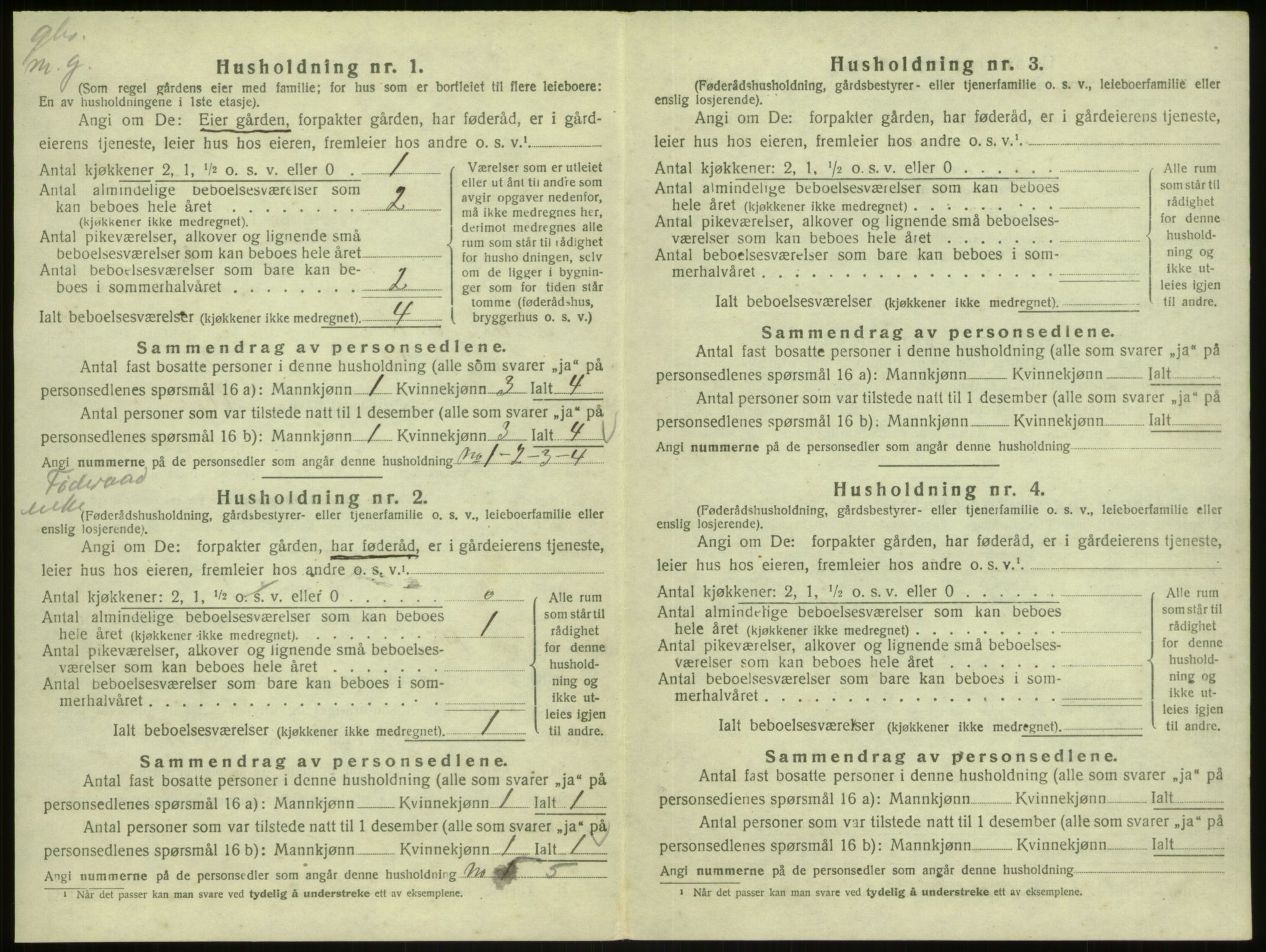 SAB, 1920 census for Masfjorden, 1920, p. 604