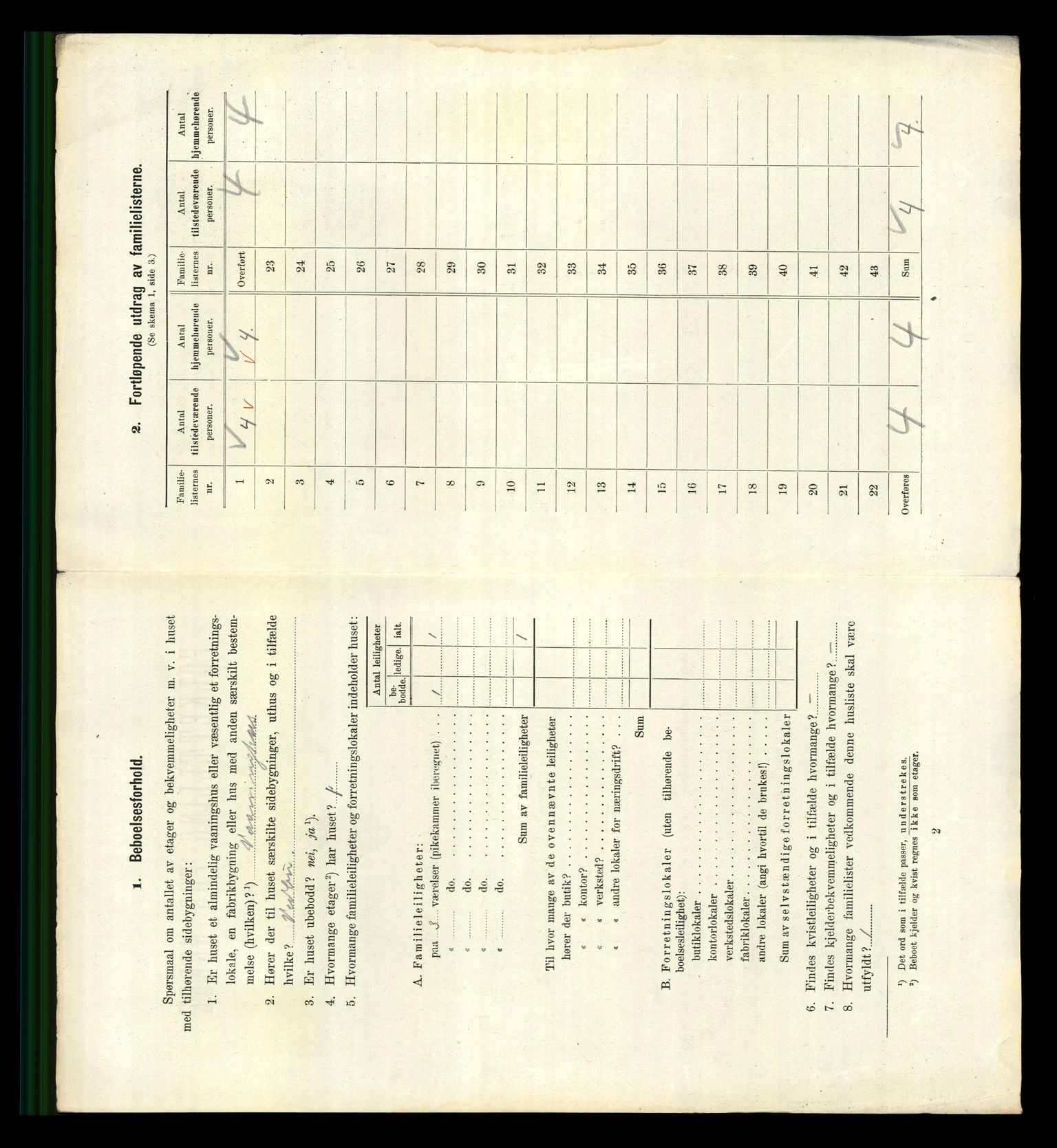 RA, 1910 census for Arendal, 1910, p. 5154