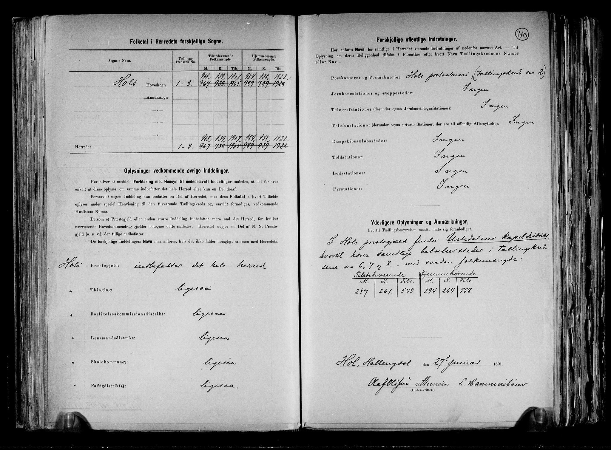 RA, 1891 census for 0620 Hol, 1891, p. 3