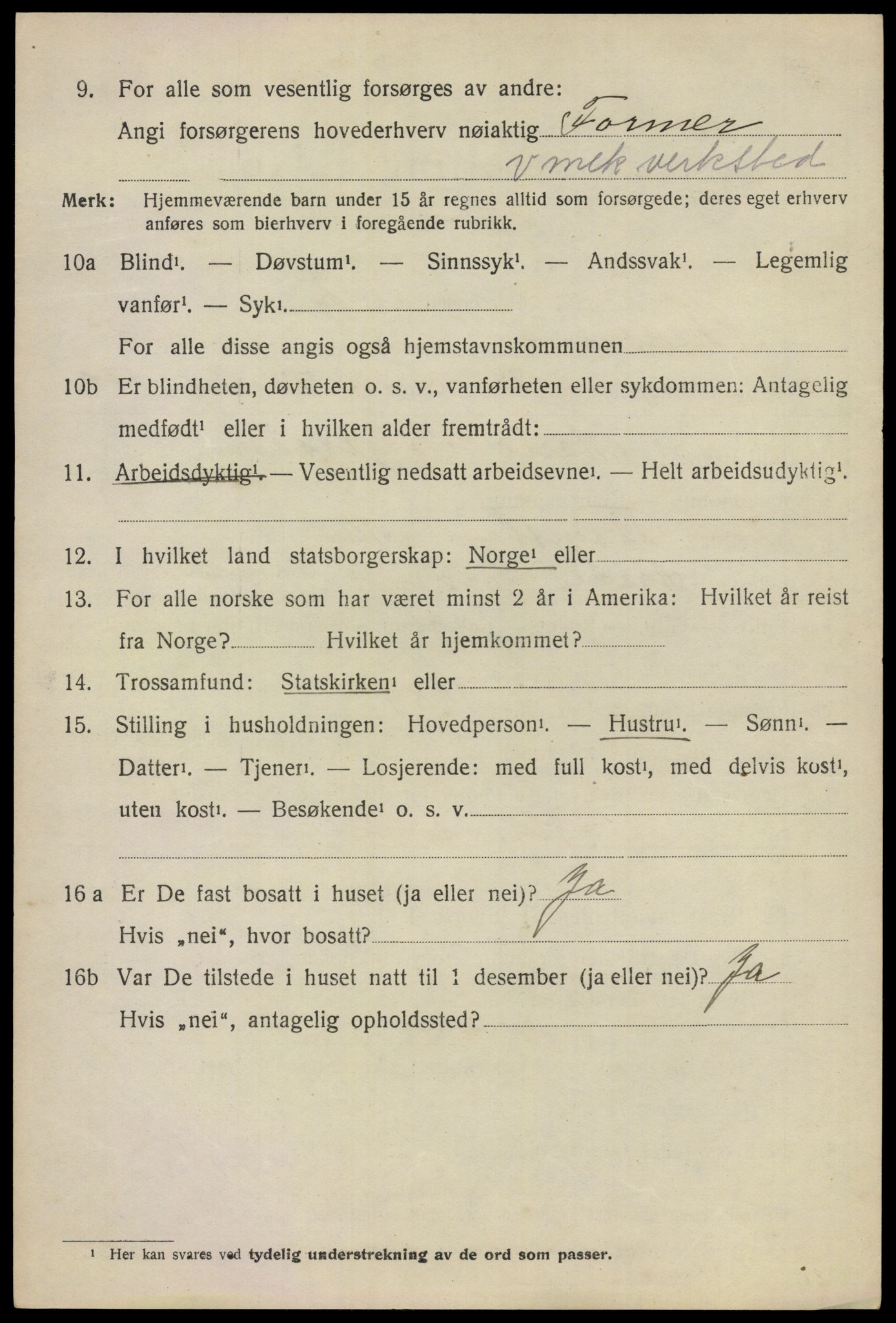 SAO, 1920 census for Skedsmo, 1920, p. 11614