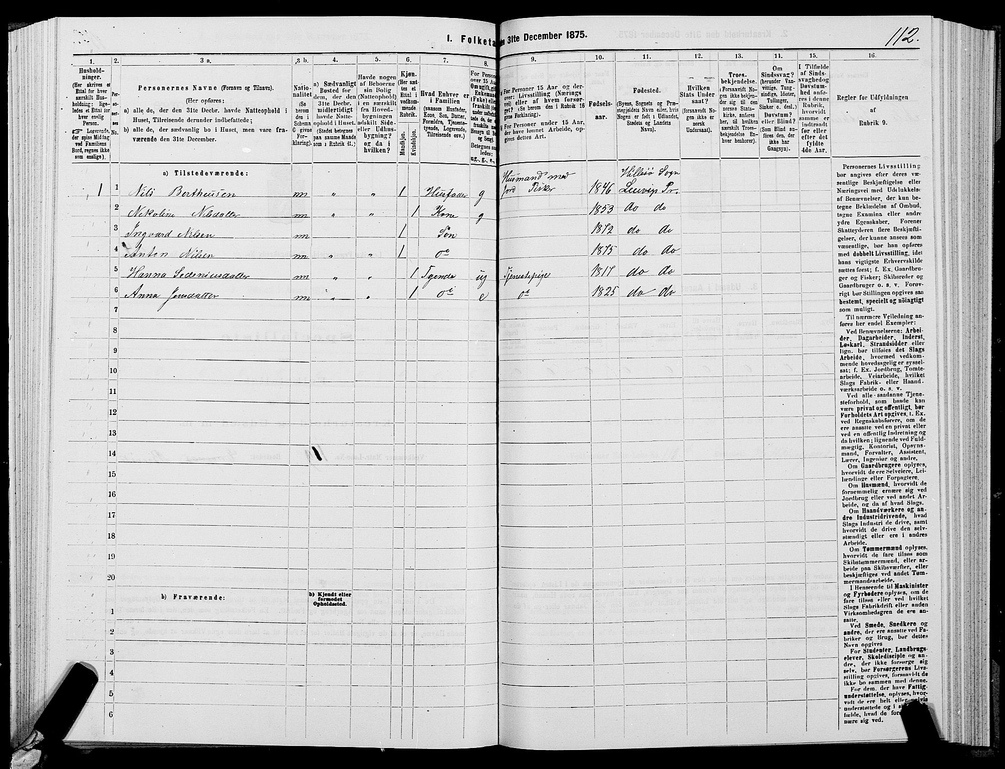 SATØ, 1875 census for 1931P Lenvik, 1875, p. 4112