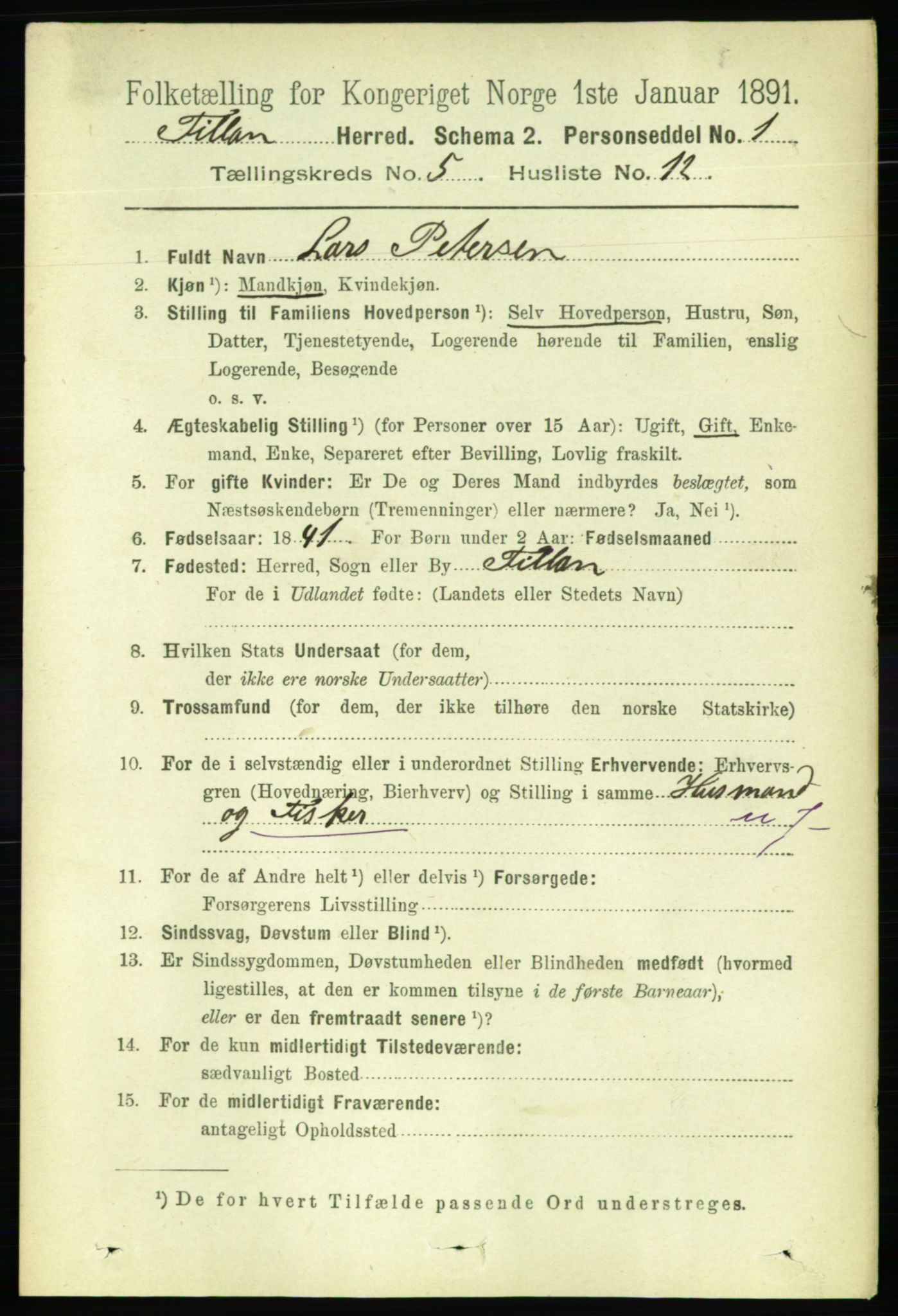 RA, 1891 census for 1616 Fillan, 1891, p. 1053