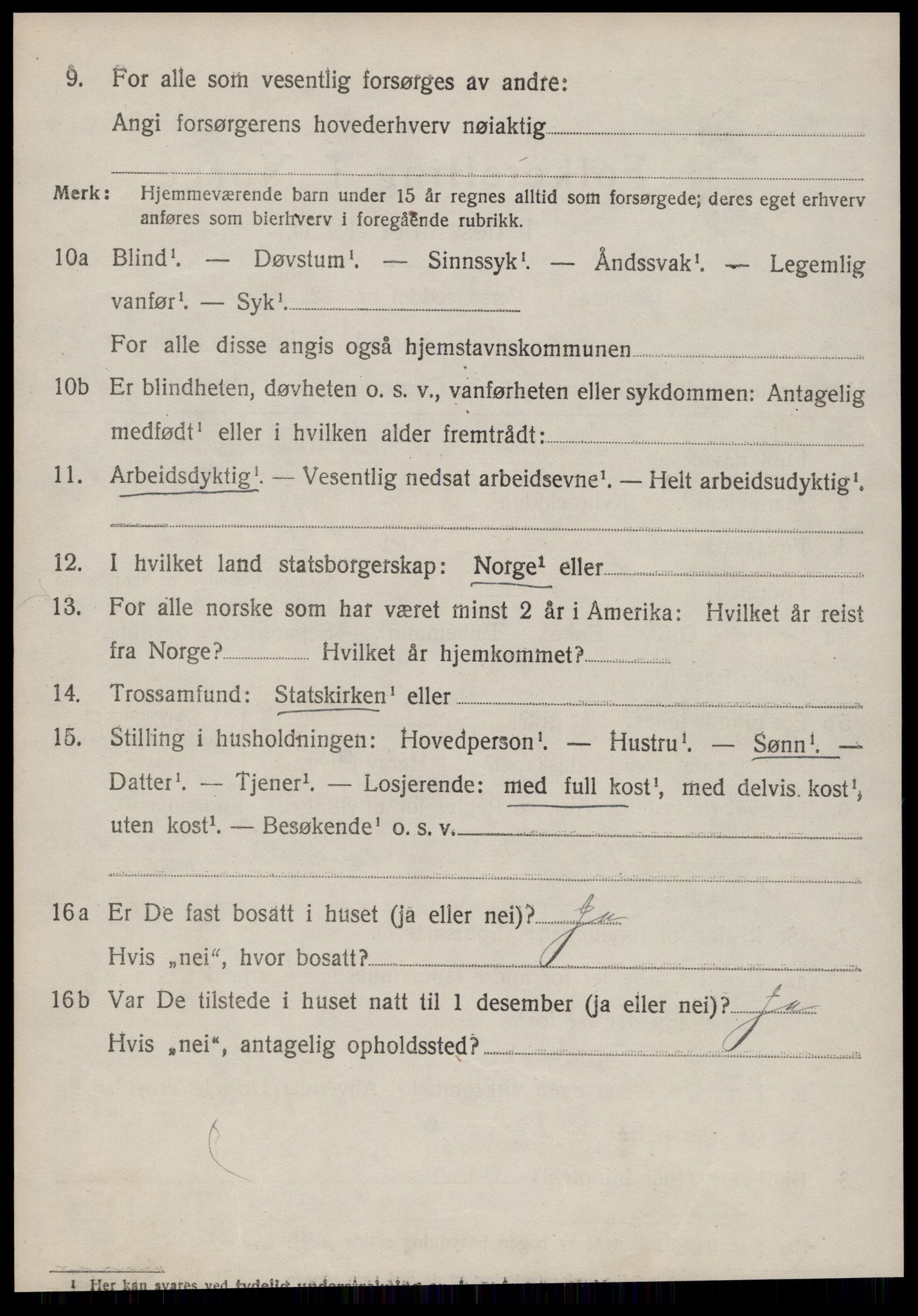 SAT, 1920 census for Skodje, 1920, p. 2404