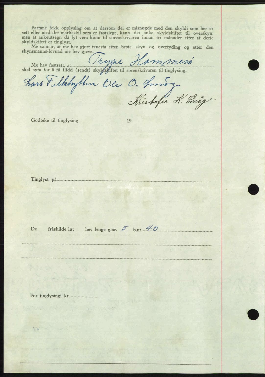 Romsdal sorenskriveri, AV/SAT-A-4149/1/2/2C: Mortgage book no. A26, 1948-1948, Diary no: : 1510/1948