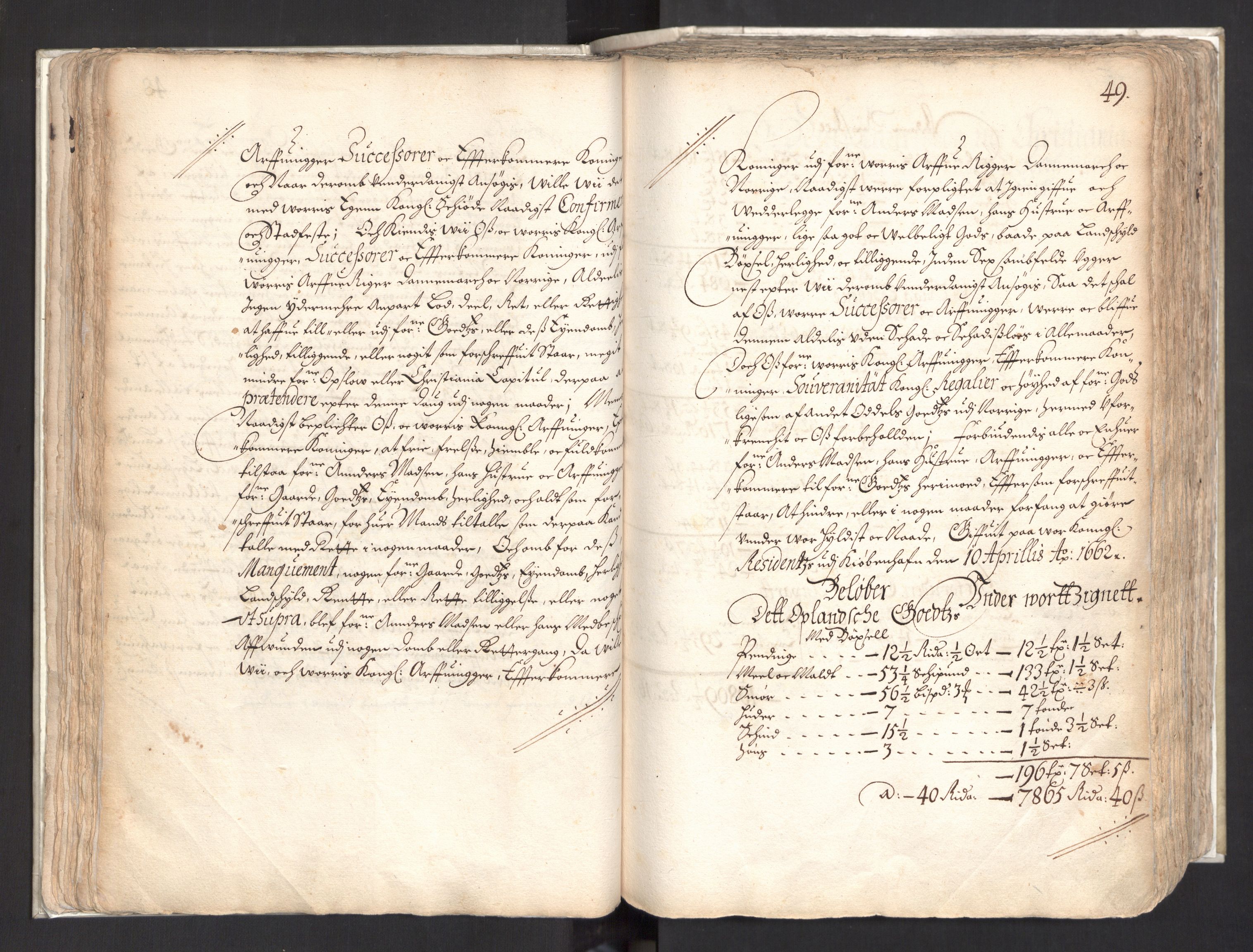 Rentekammeret, Kammerkanselliet, AV/RA-EA-3111/G/Gg/Ggj/Ggja/L0003: Skjøtebok Oa (13), 1661-1669, p. 53