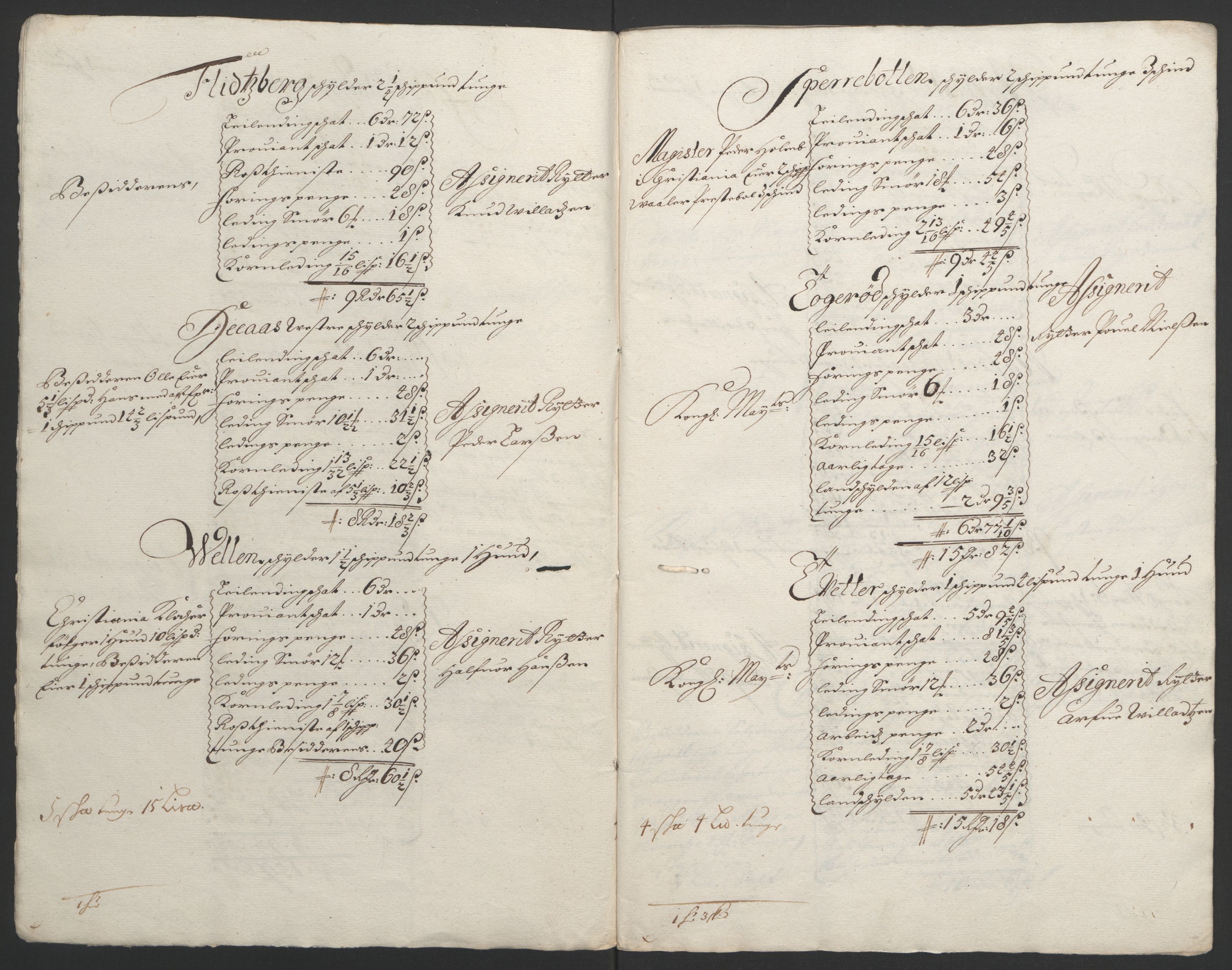 Rentekammeret inntil 1814, Reviderte regnskaper, Fogderegnskap, AV/RA-EA-4092/R04/L0122: Fogderegnskap Moss, Onsøy, Tune, Veme og Åbygge, 1695, p. 327