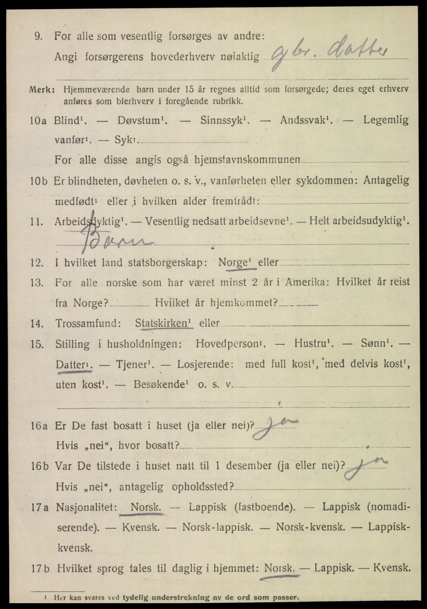 SAT, 1920 census for Stjørdal, 1920, p. 8271