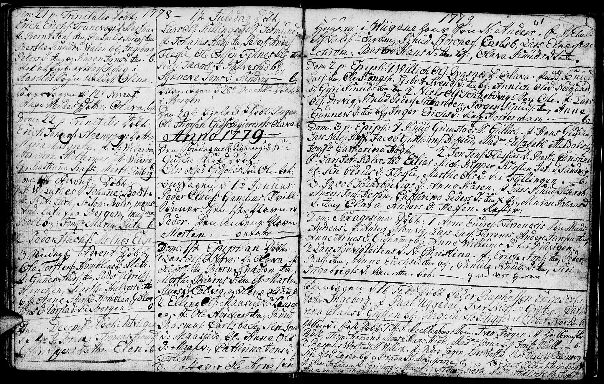 Ministerialprotokoller, klokkerbøker og fødselsregistre - Møre og Romsdal, AV/SAT-A-1454/528/L0420: Parish register (copy) no. 528C01, 1764-1784, p. 61