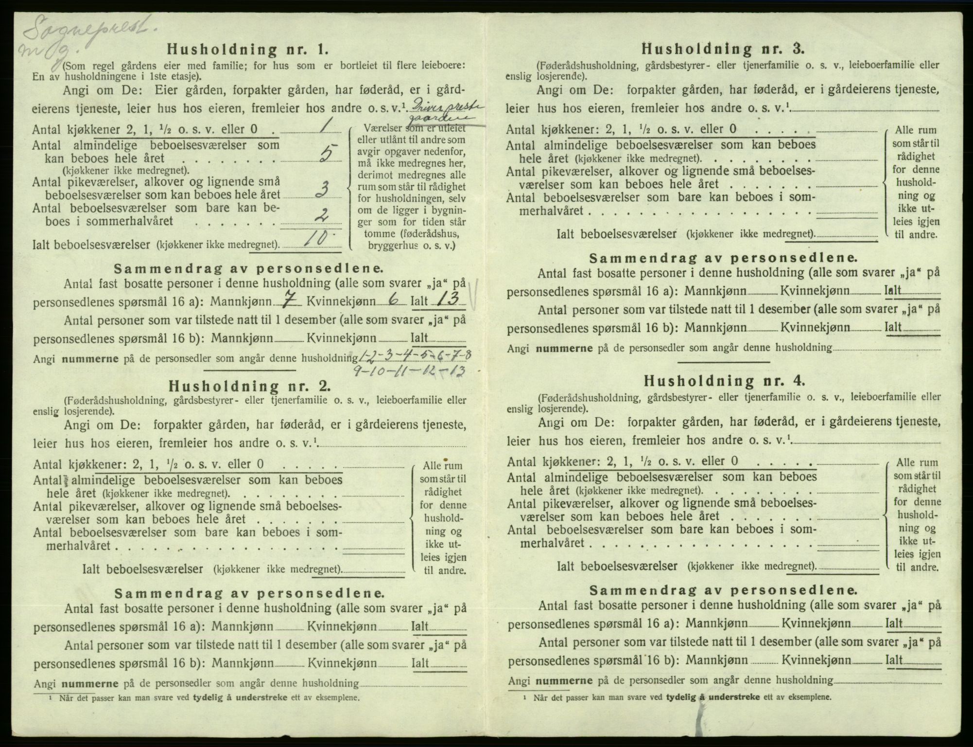 SAB, 1920 census for Vikebygd, 1920, p. 401