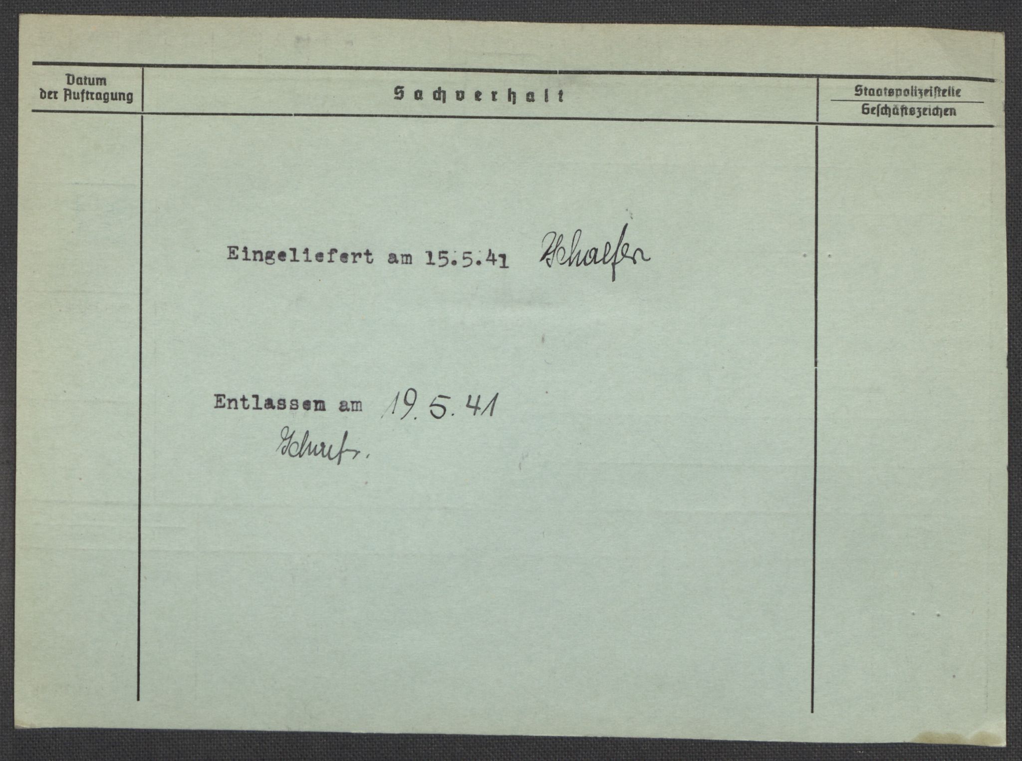 Befehlshaber der Sicherheitspolizei und des SD, AV/RA-RAFA-5969/E/Ea/Eaa/L0008: Register over norske fanger i Møllergata 19: Oelze-Ru, 1940-1945, p. 527