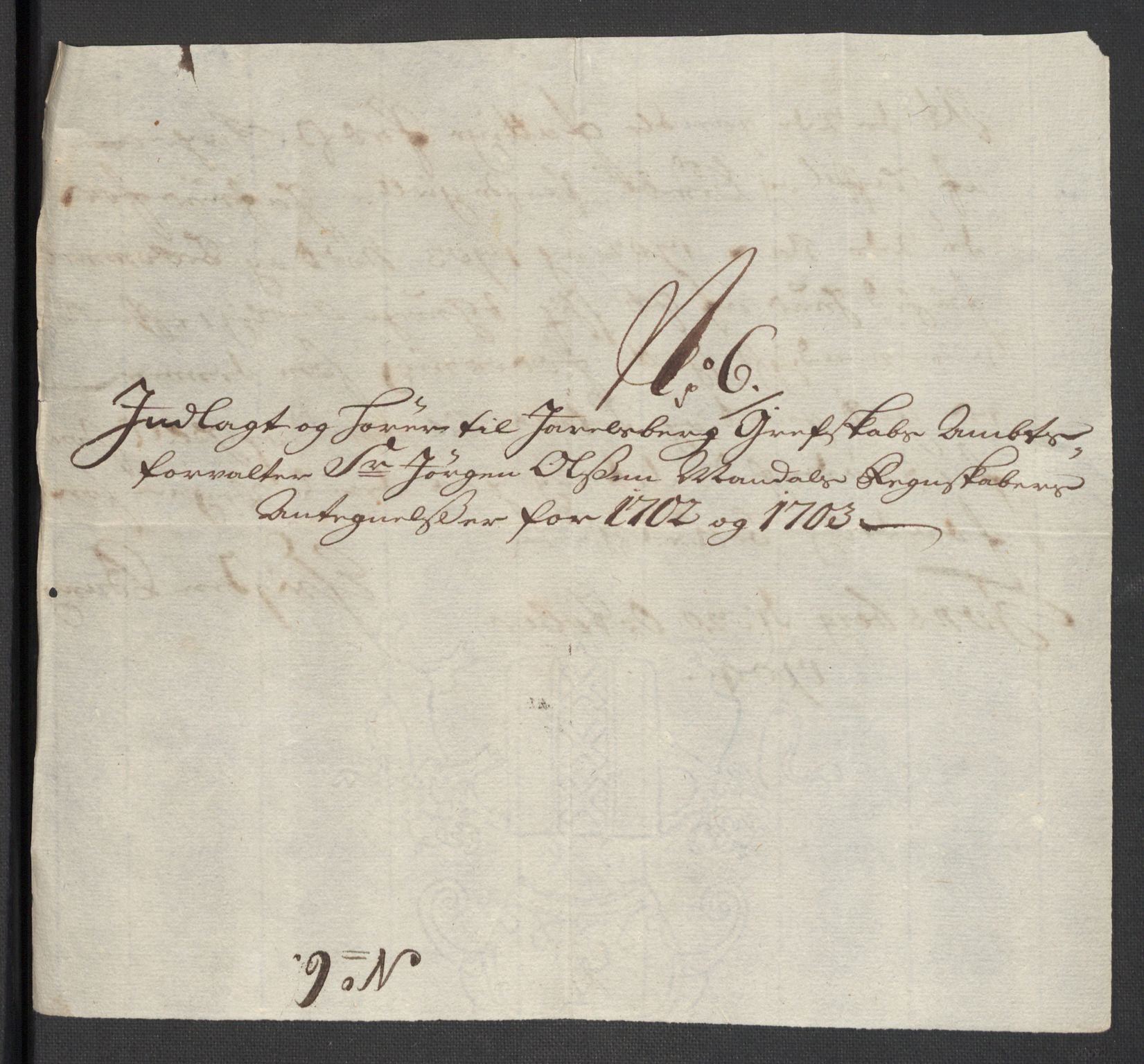 Rentekammeret inntil 1814, Reviderte regnskaper, Fogderegnskap, AV/RA-EA-4092/R32/L1871: Fogderegnskap Jarlsberg grevskap, 1703-1705, p. 197