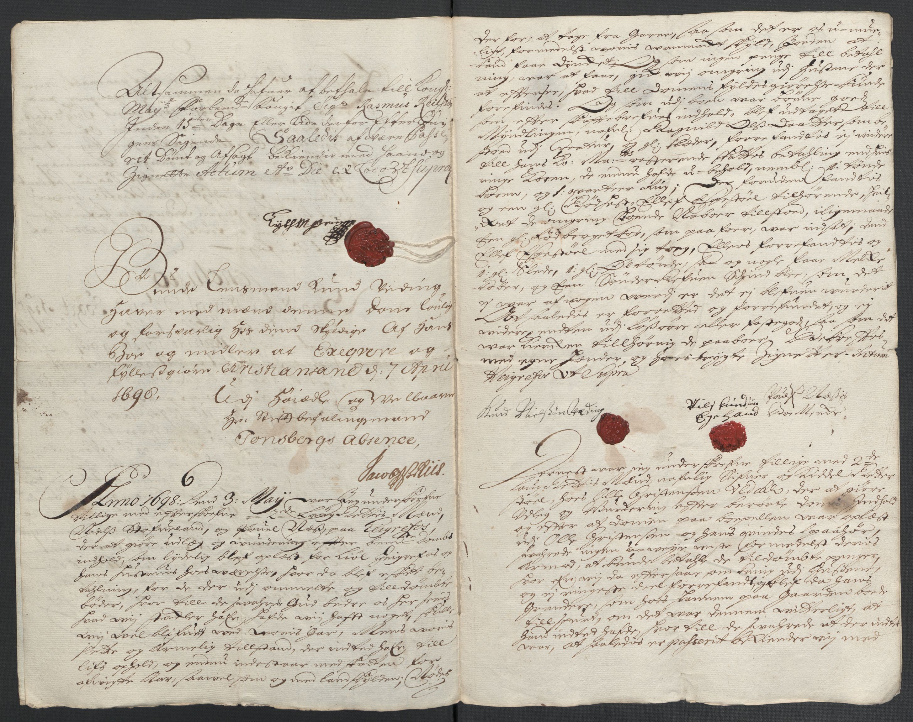 Rentekammeret inntil 1814, Reviderte regnskaper, Fogderegnskap, AV/RA-EA-4092/R40/L2445: Fogderegnskap Råbyggelag, 1697-1699, p. 137