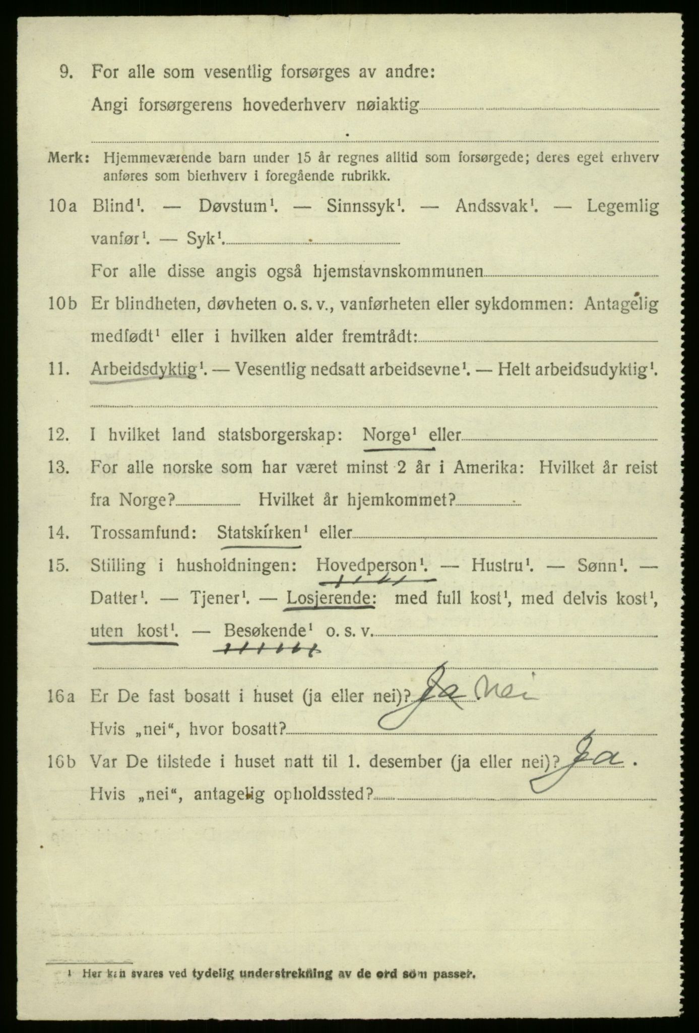 SAB, 1920 census for Jølster, 1920, p. 1955
