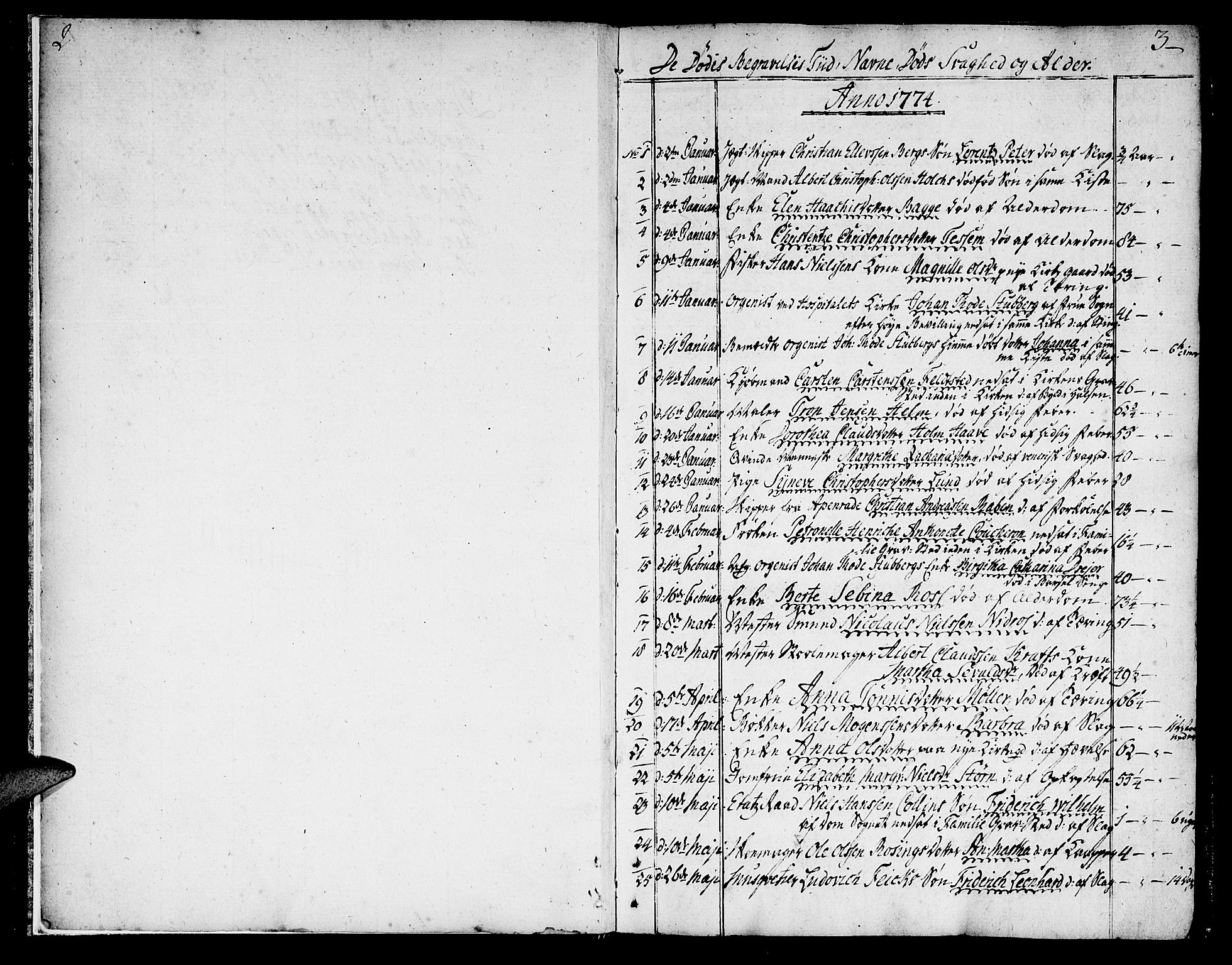 Ministerialprotokoller, klokkerbøker og fødselsregistre - Sør-Trøndelag, SAT/A-1456/602/L0106: Parish register (official) no. 602A04, 1774-1814, p. 2-3