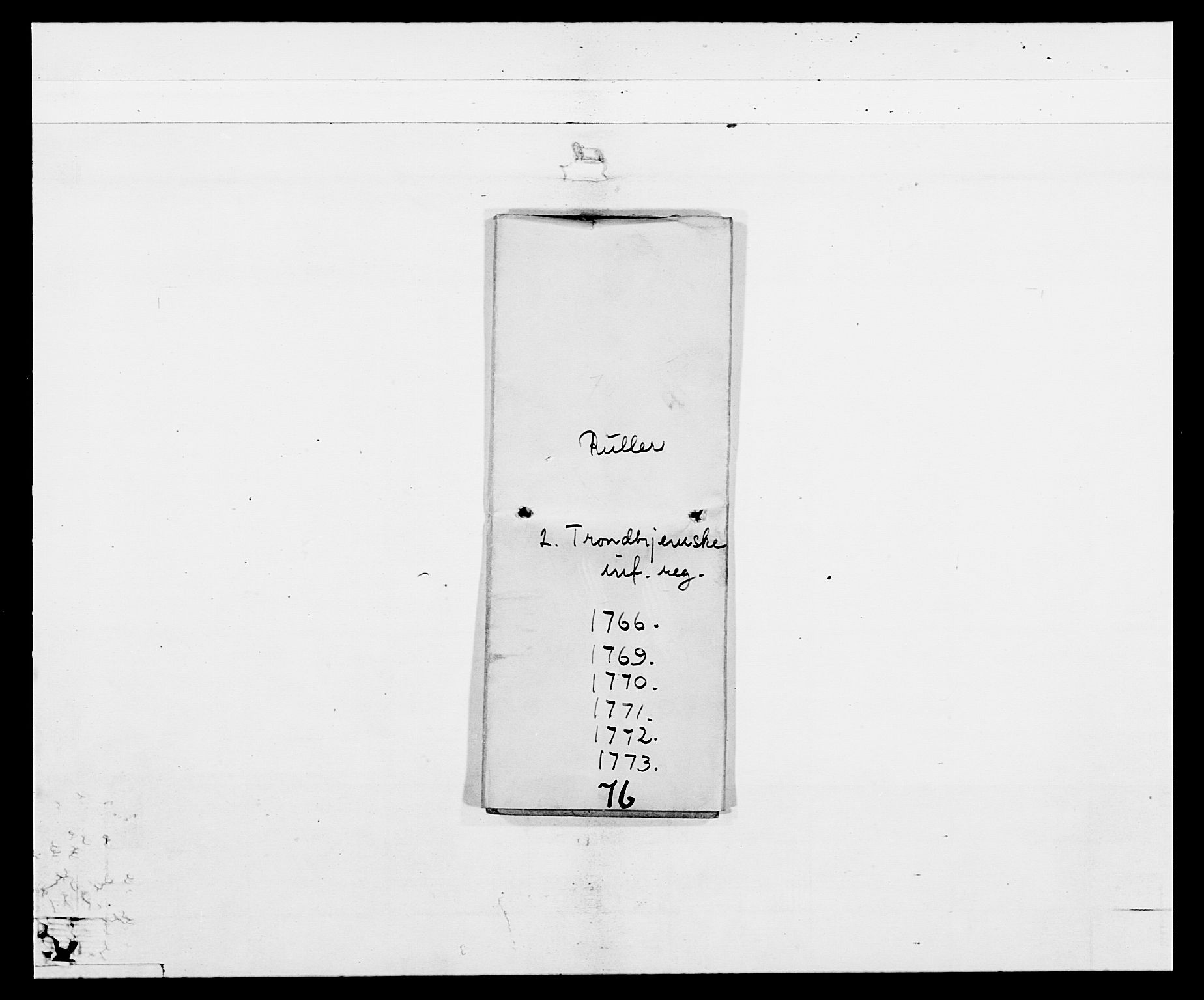 Generalitets- og kommissariatskollegiet, Det kongelige norske kommissariatskollegium, AV/RA-EA-5420/E/Eh/L0076: 2. Trondheimske nasjonale infanteriregiment, 1766-1773, p. 10