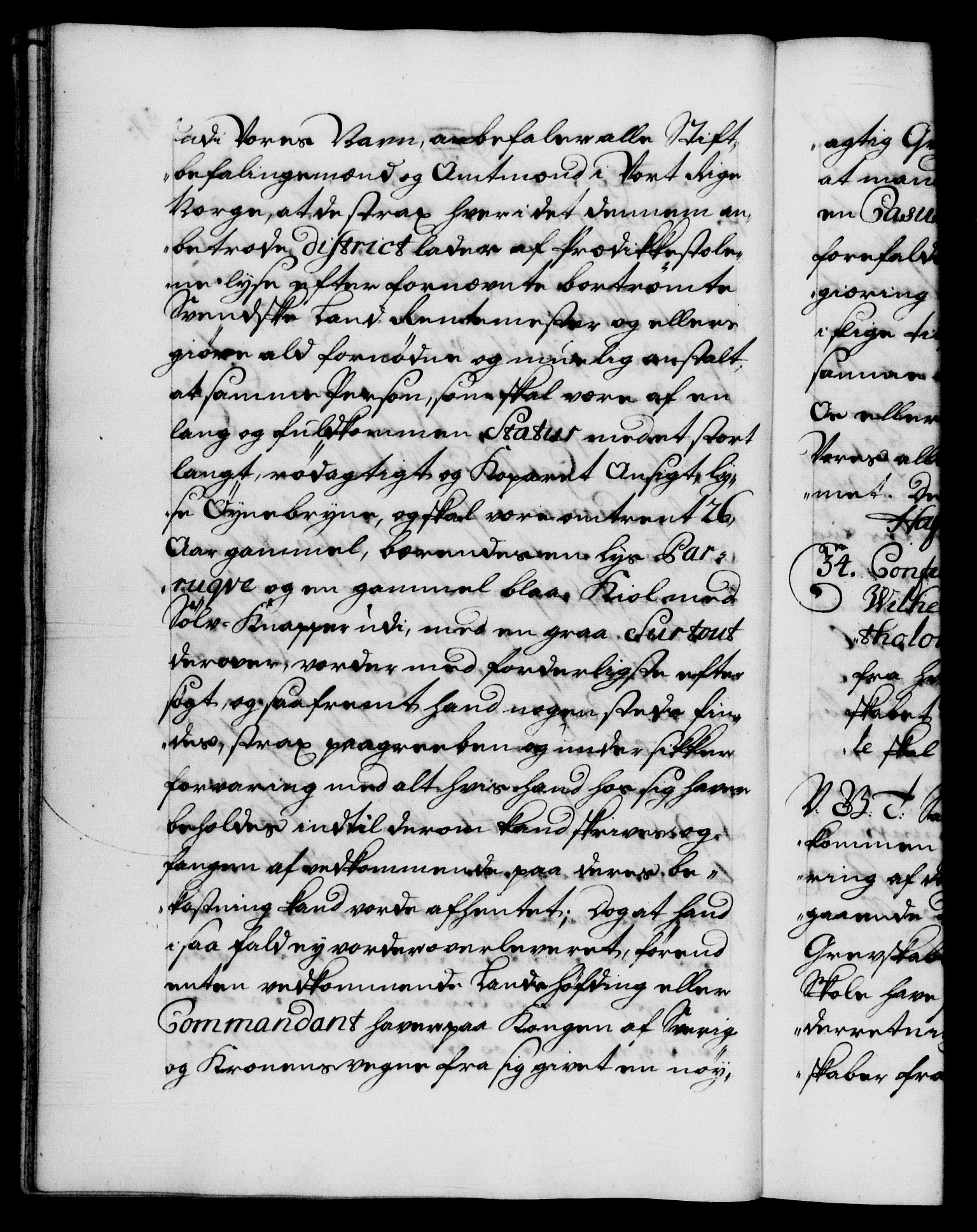 Danske Kanselli 1572-1799, AV/RA-EA-3023/F/Fc/Fca/Fcab/L0022: Norske tegnelser, 1722-1724, p. 34b