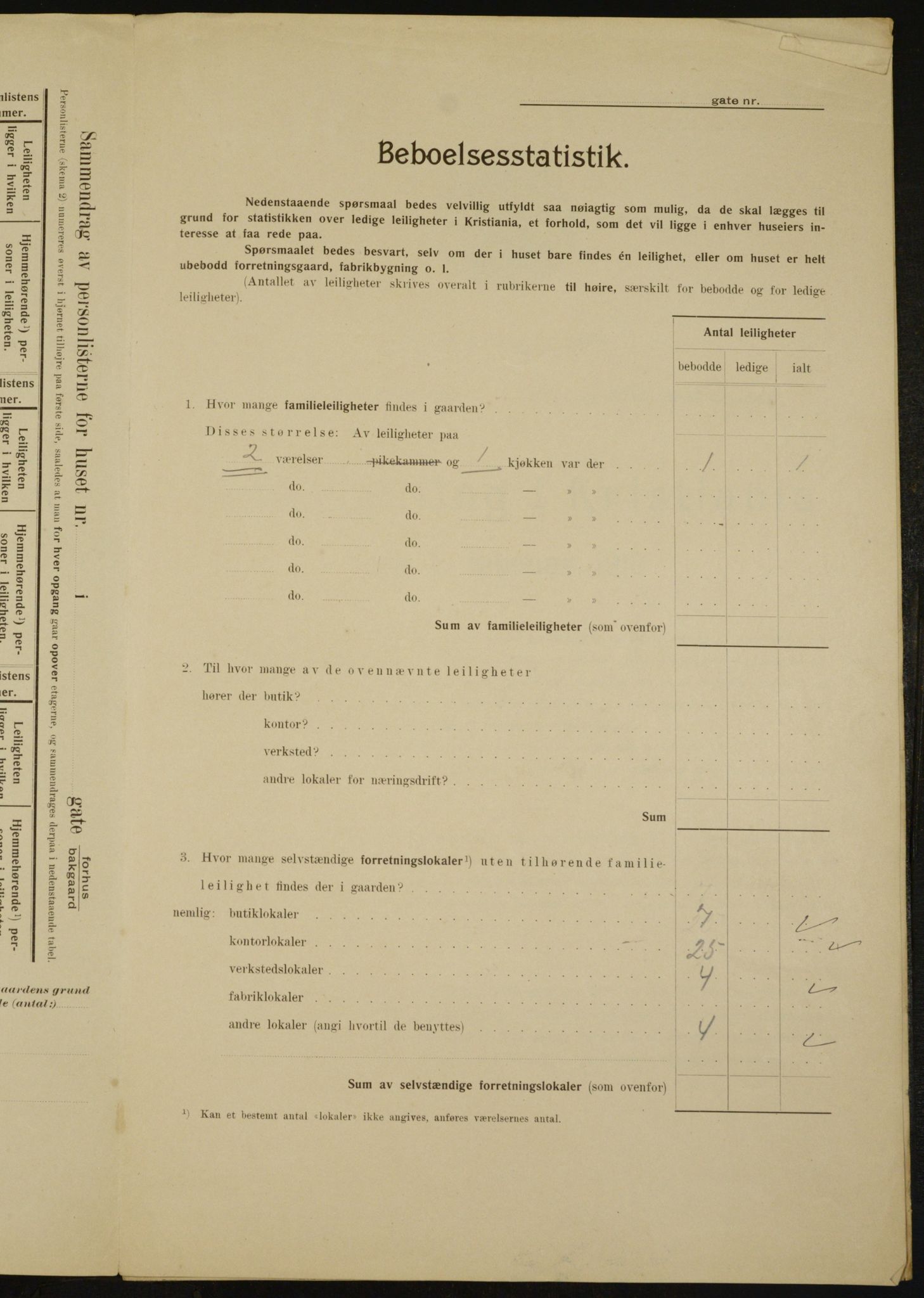 OBA, Municipal Census 1910 for Kristiania, 1910, p. 97763