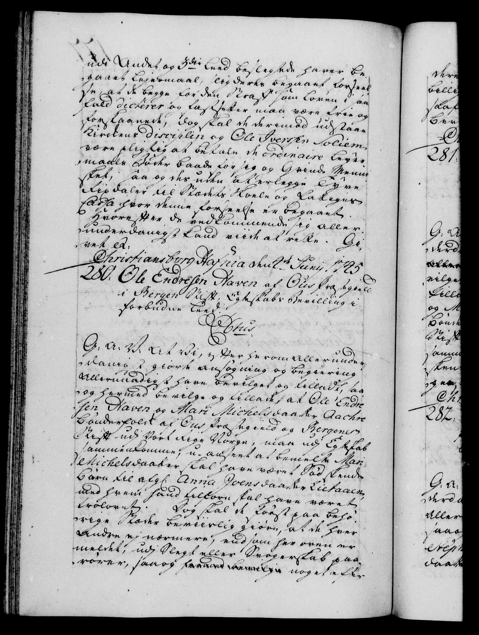 Danske Kanselli 1572-1799, AV/RA-EA-3023/F/Fc/Fca/Fcaa/L0034: Norske registre, 1745-1746, p. 177b