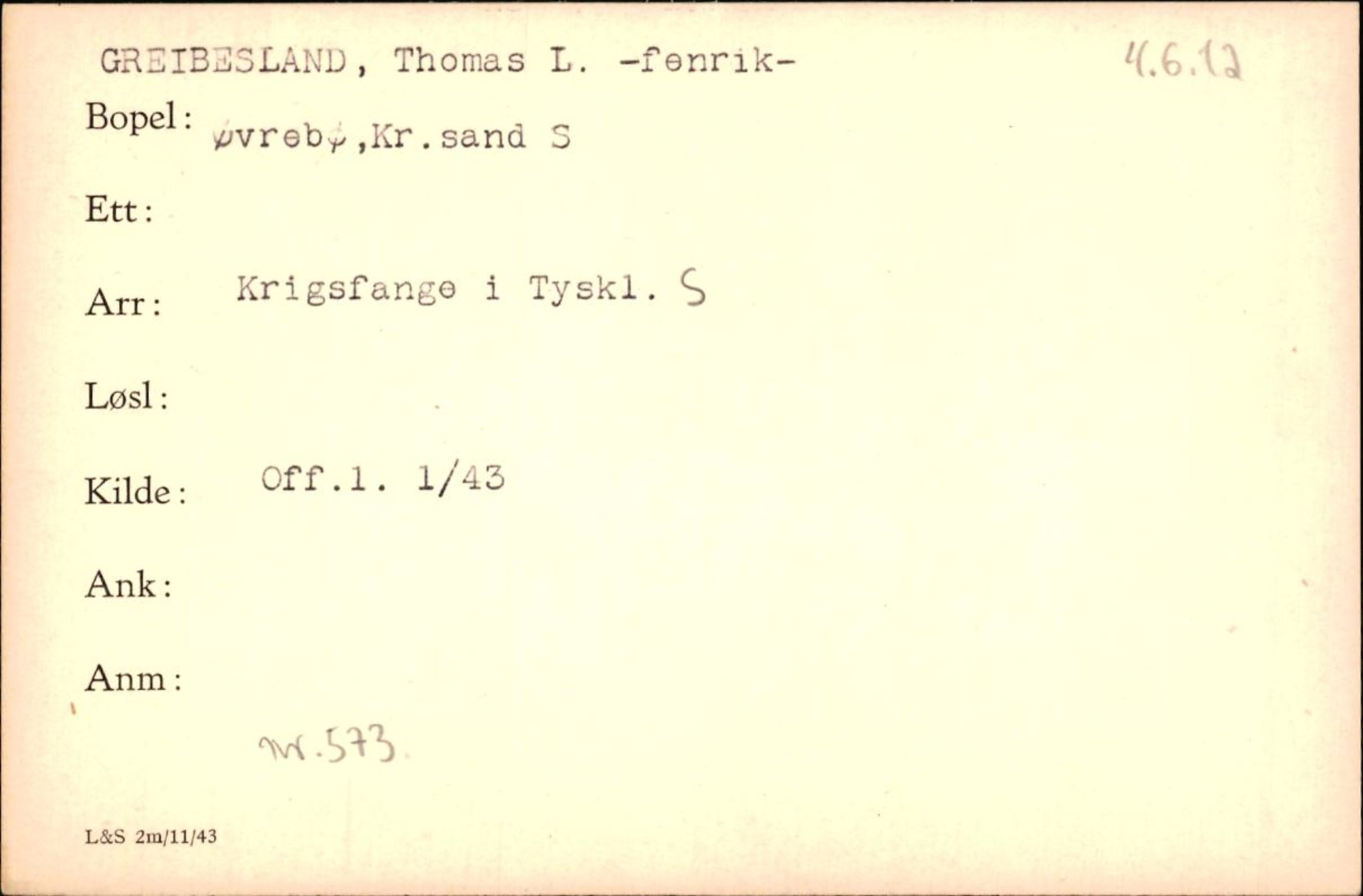 Forsvaret, Forsvarets krigshistoriske avdeling, AV/RA-RAFA-2017/Y/Yf/L0200: II-C-11-2102  -  Norske krigsfanger i Tyskland, 1940-1945, p. 325