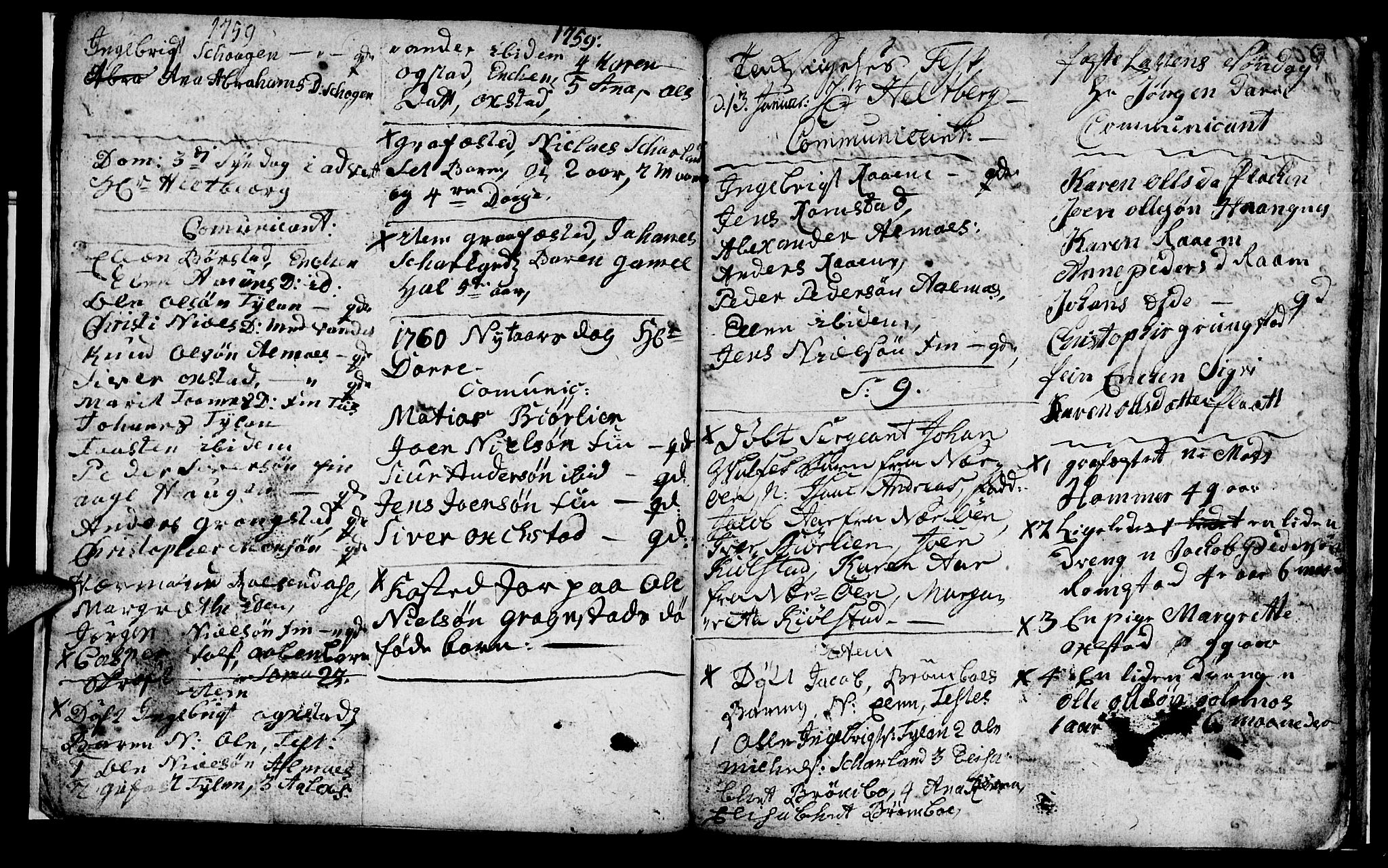Ministerialprotokoller, klokkerbøker og fødselsregistre - Nord-Trøndelag, SAT/A-1458/765/L0561: Parish register (official) no. 765A02, 1758-1765, p. 9