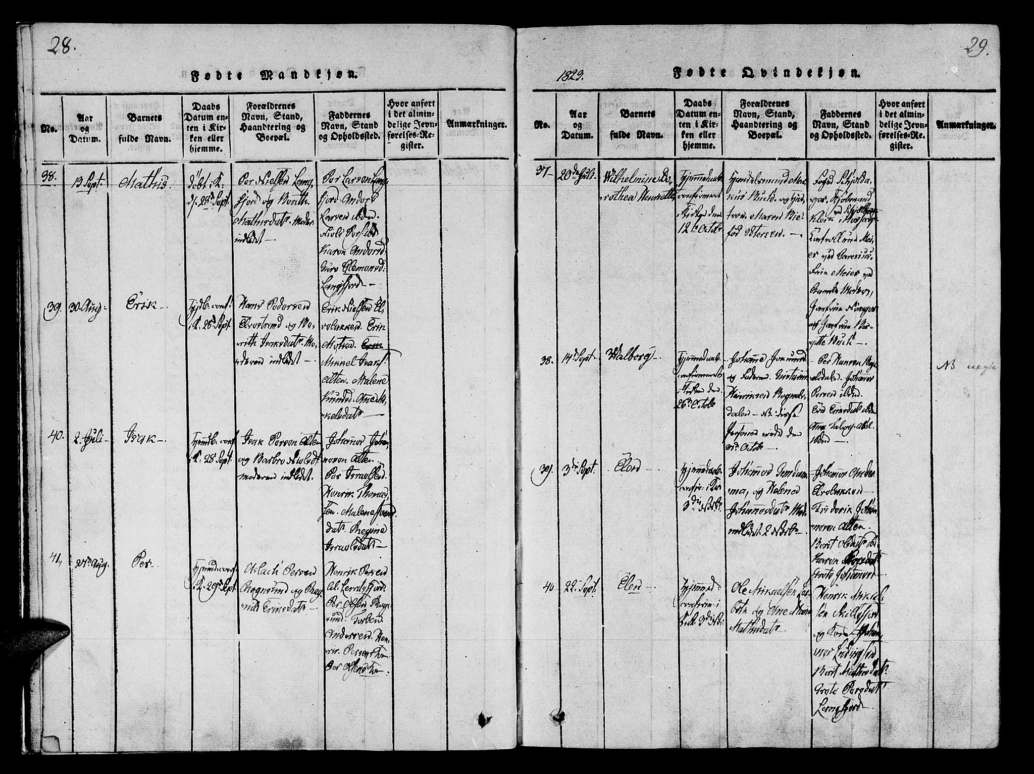 Talvik sokneprestkontor, AV/SATØ-S-1337/H/Ha/L0008kirke: Parish register (official) no. 8, 1821-1837, p. 28-29