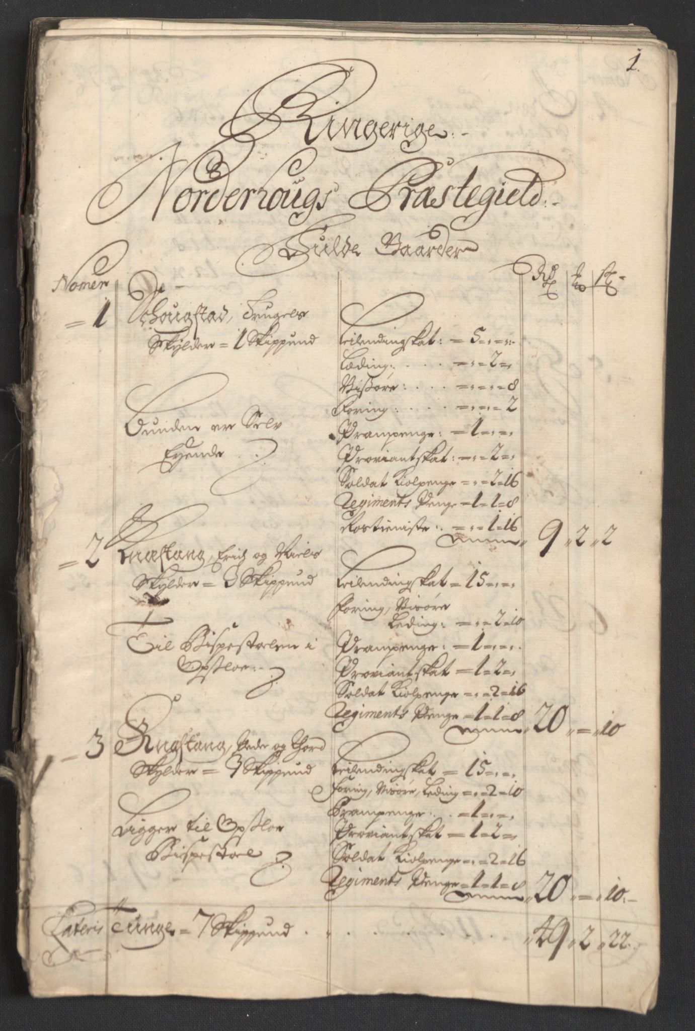 Rentekammeret inntil 1814, Reviderte regnskaper, Fogderegnskap, RA/EA-4092/R22/L1456: Fogderegnskap Ringerike, Hallingdal og Buskerud, 1699, p. 27