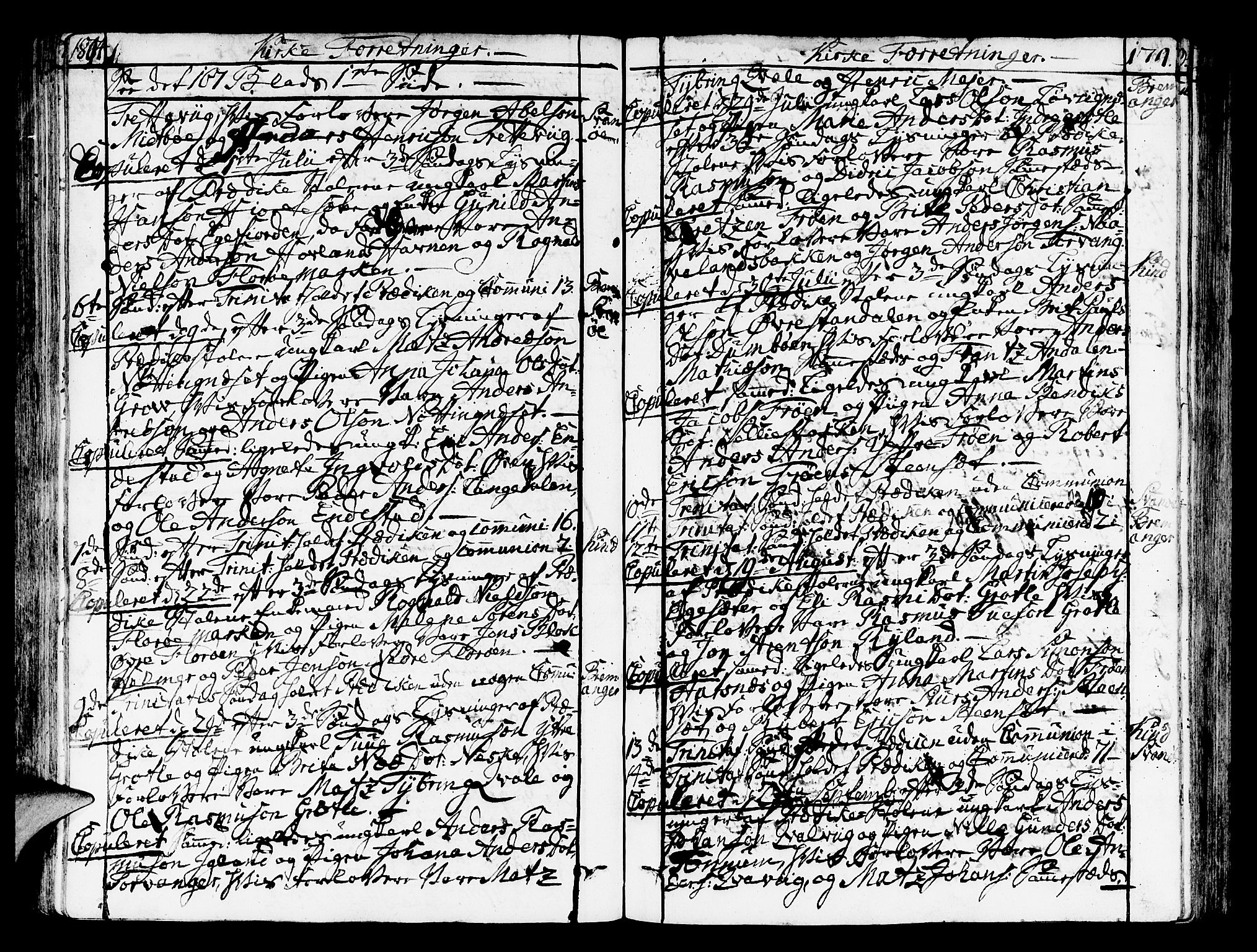 Kinn sokneprestembete, AV/SAB-A-80801/H/Haa/Haaa/L0003: Parish register (official) no. A 3, 1785-1821, p. 174