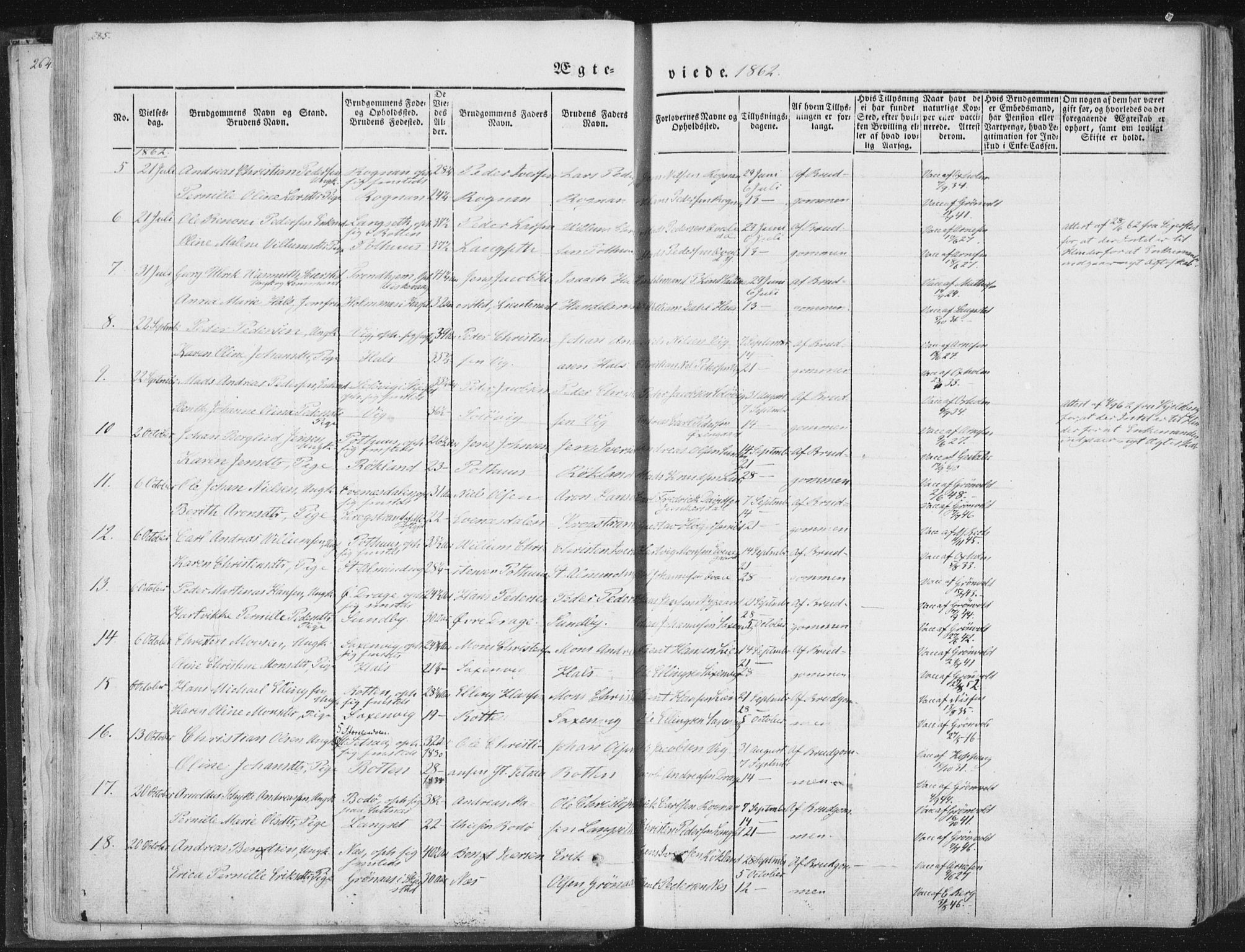 Ministerialprotokoller, klokkerbøker og fødselsregistre - Nordland, AV/SAT-A-1459/847/L0667: Parish register (official) no. 847A07, 1842-1871, p. 285