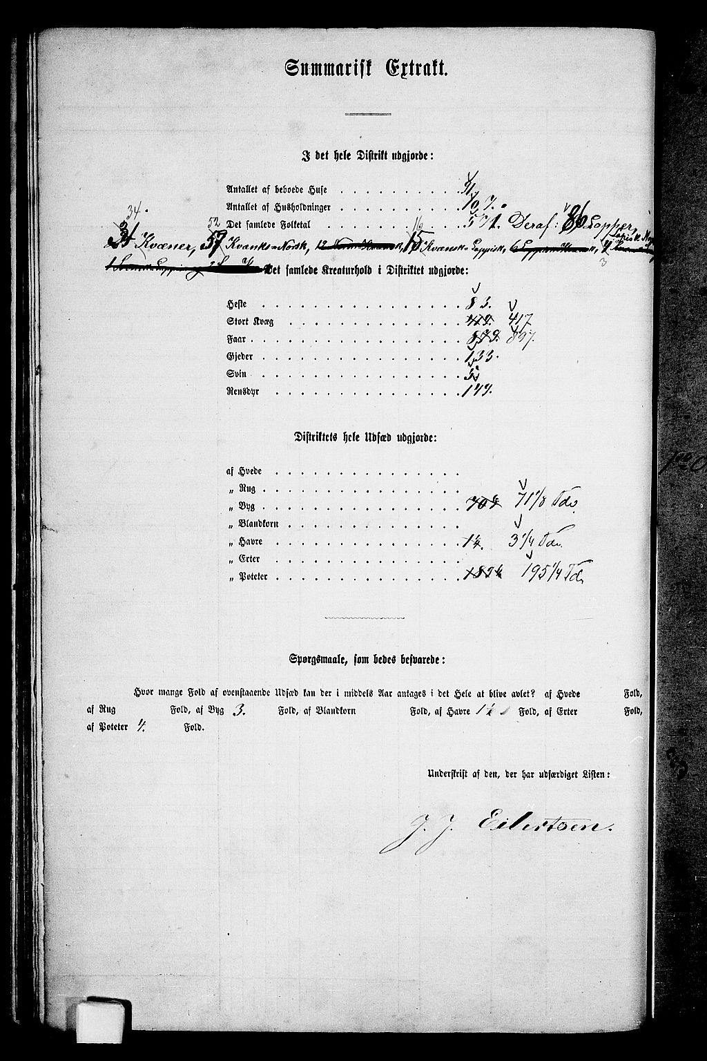 RA, 1865 census for Lenvik, 1865, p. 59