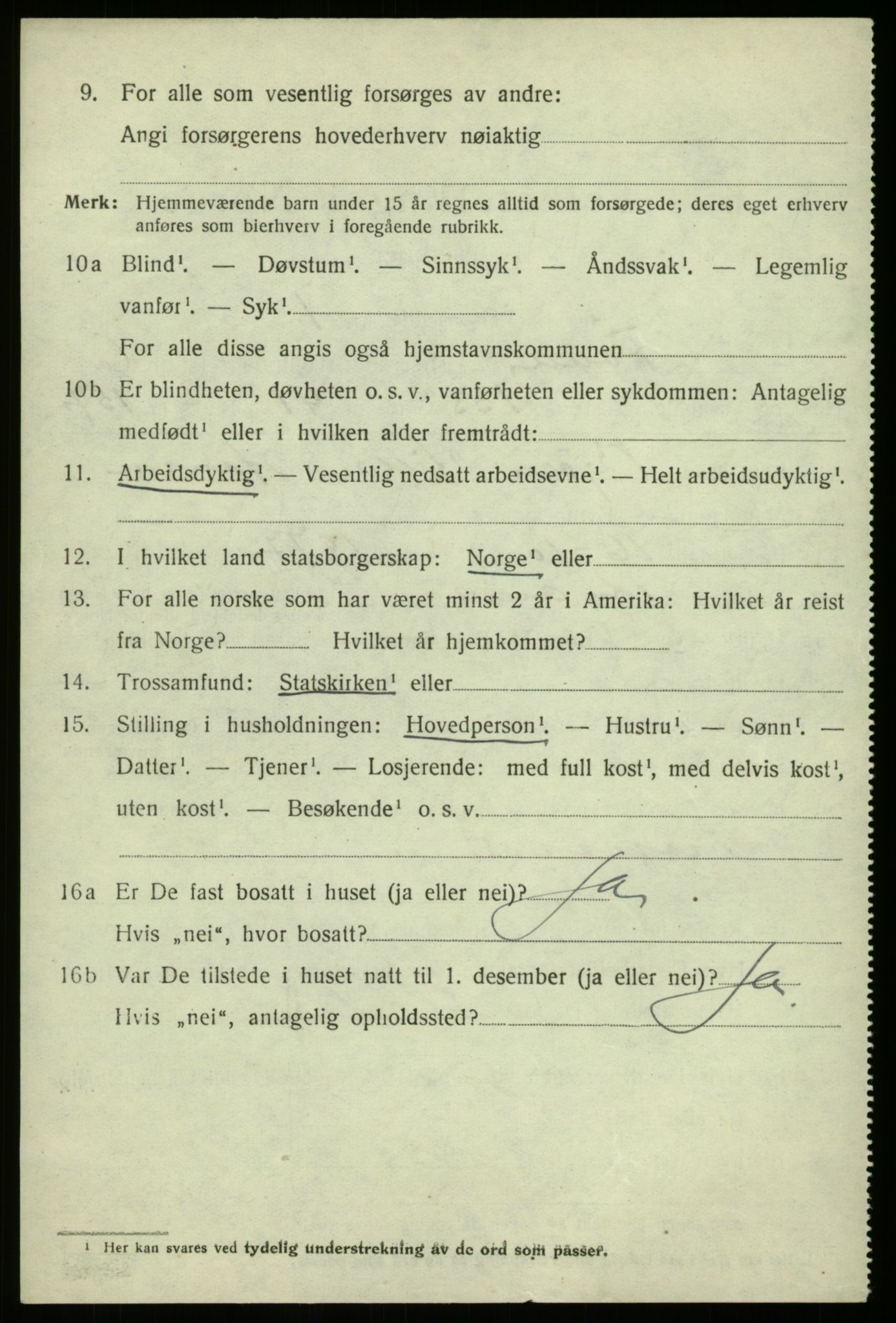 SAB, 1920 census for Fana, 1920, p. 12452