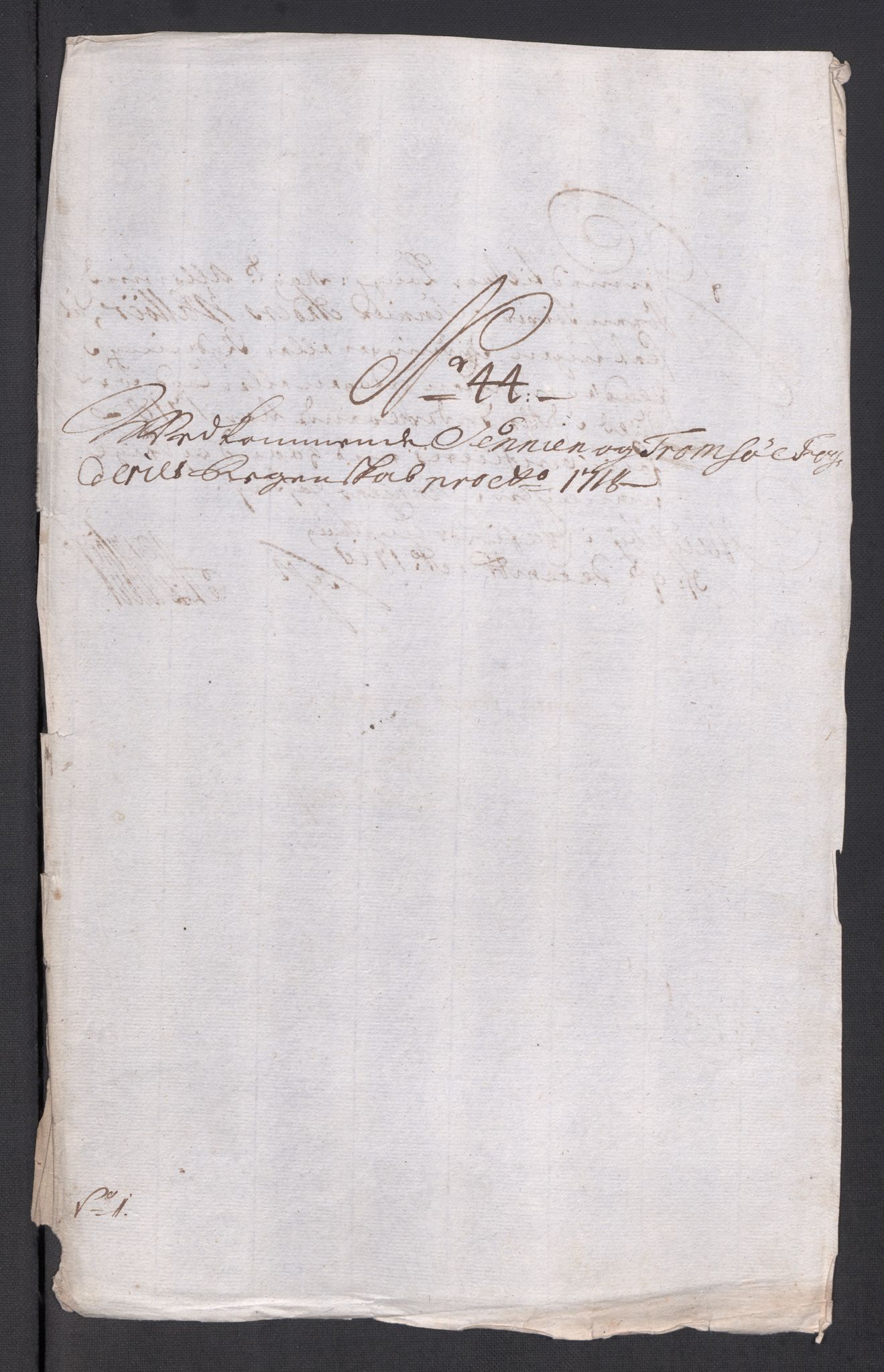 Rentekammeret inntil 1814, Reviderte regnskaper, Fogderegnskap, AV/RA-EA-4092/R68/L4764: Fogderegnskap Senja og Troms, 1718, p. 275