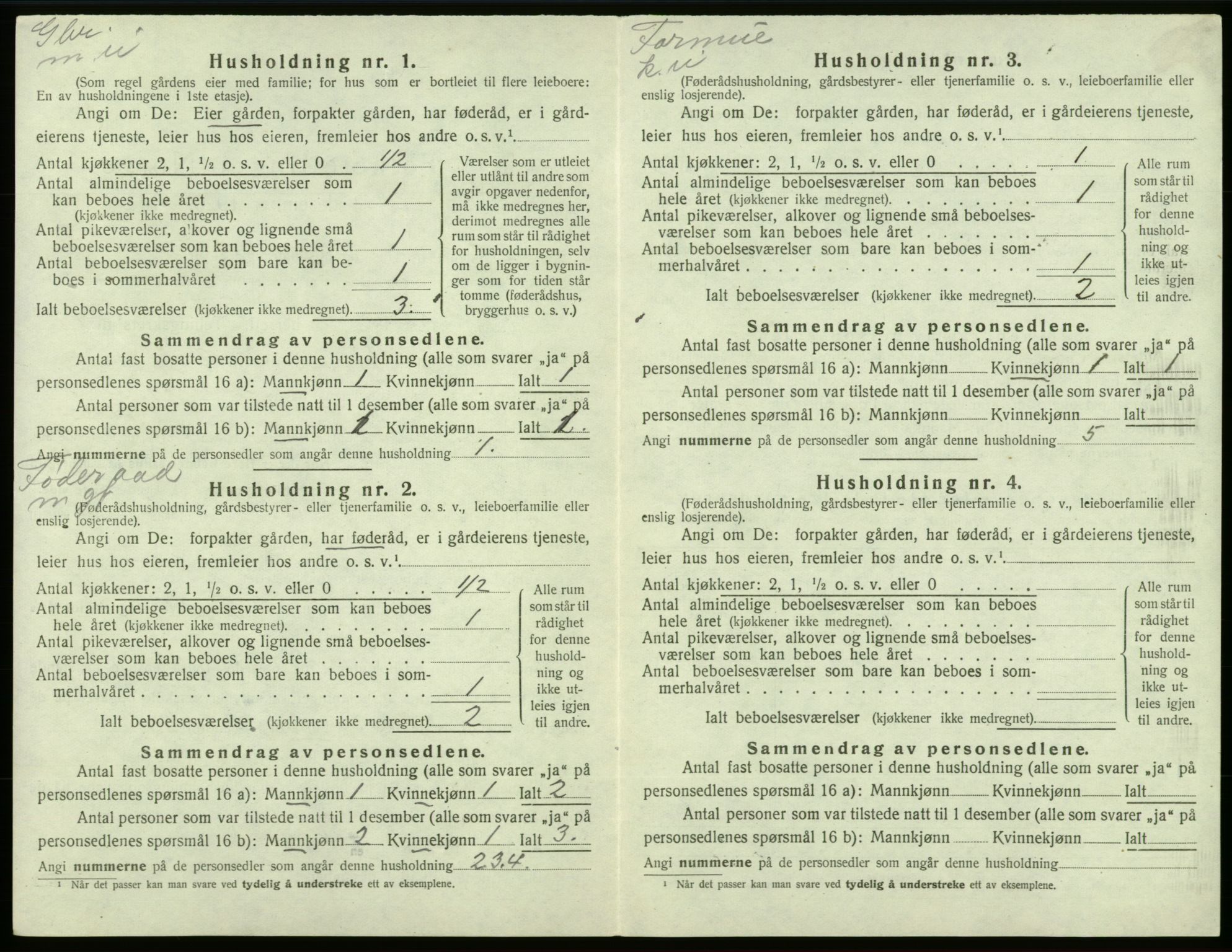 SAB, 1920 census for Valestrand, 1920, p. 81