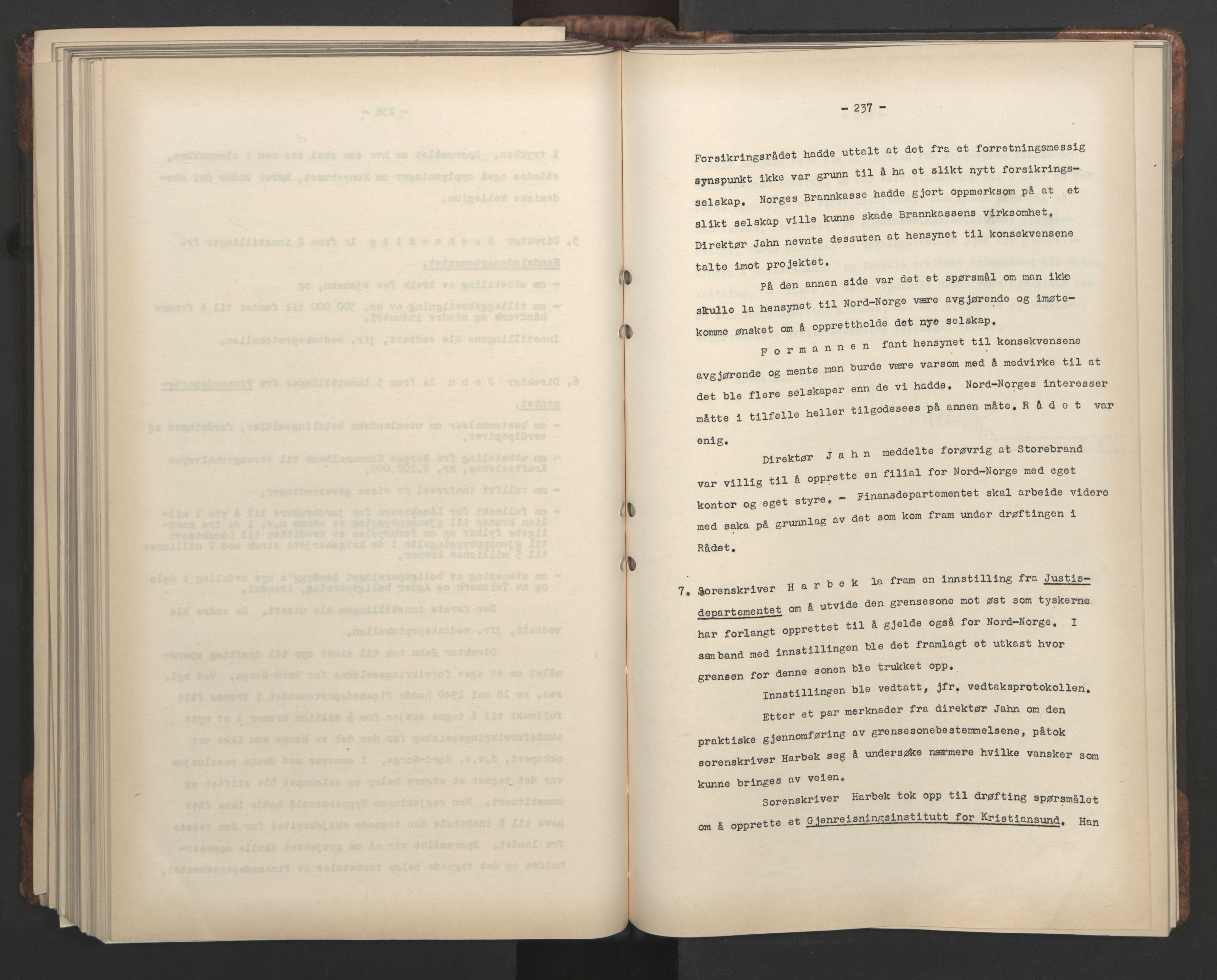 Administrasjonsrådet, AV/RA-S-1004/A/L0001: Møteprotokoll med tillegg 15/4-25/9, 1940, p. 237
