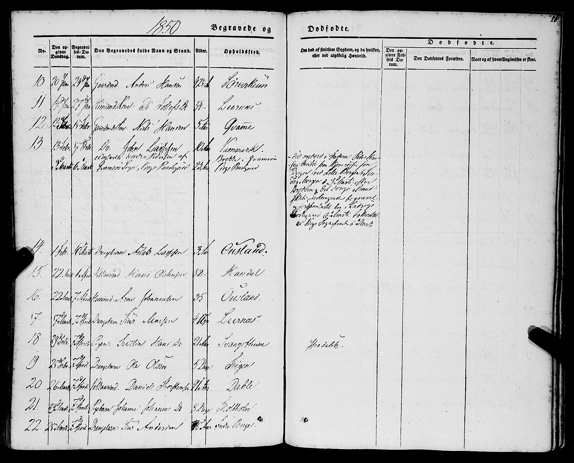 Lavik sokneprestembete, AV/SAB-A-80901: Parish register (official) no. A 3, 1843-1863, p. 26