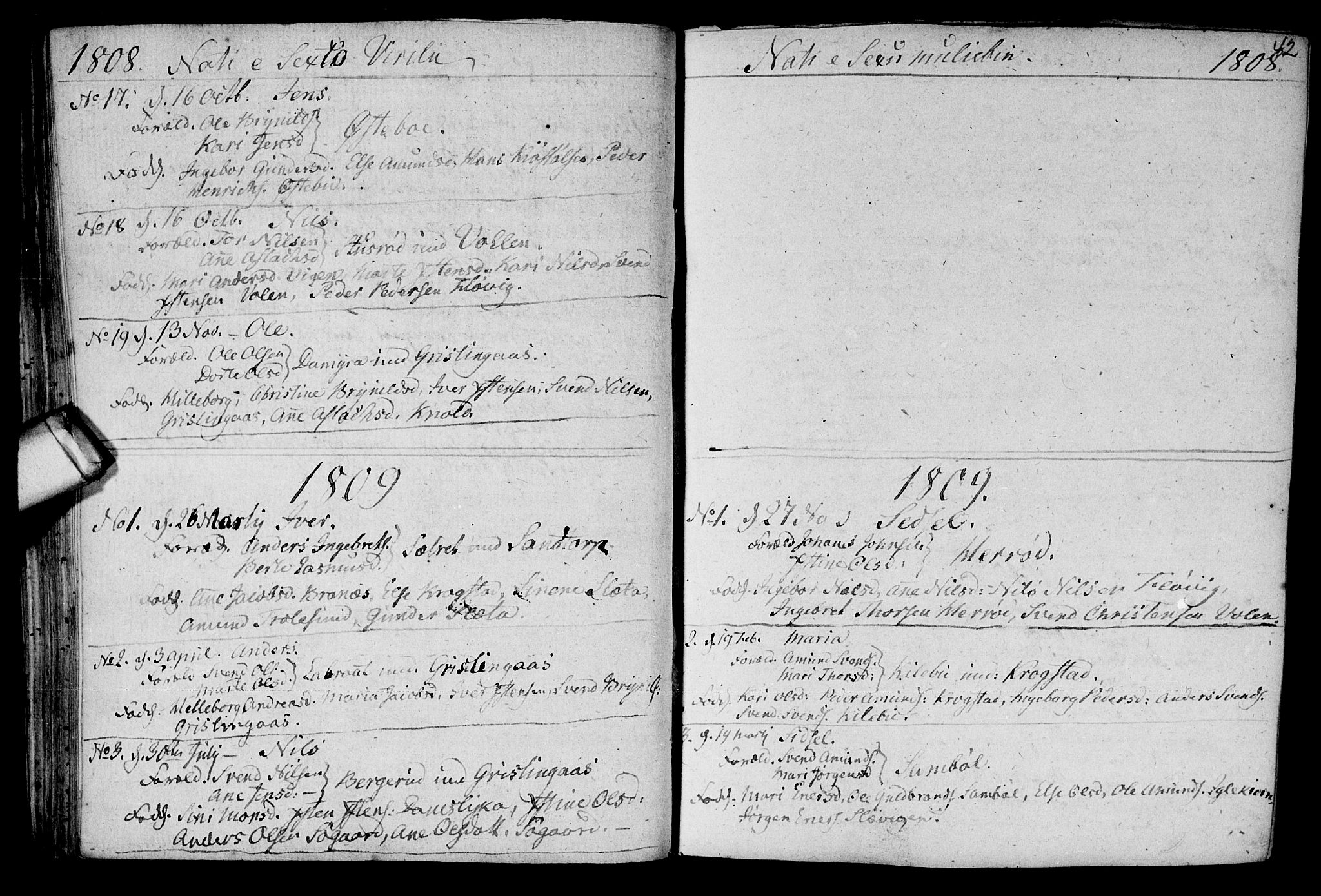 Aremark prestekontor Kirkebøker, SAO/A-10899/F/Fb/L0003: Parish register (official) no.  II 3, 1796-1814, p. 42